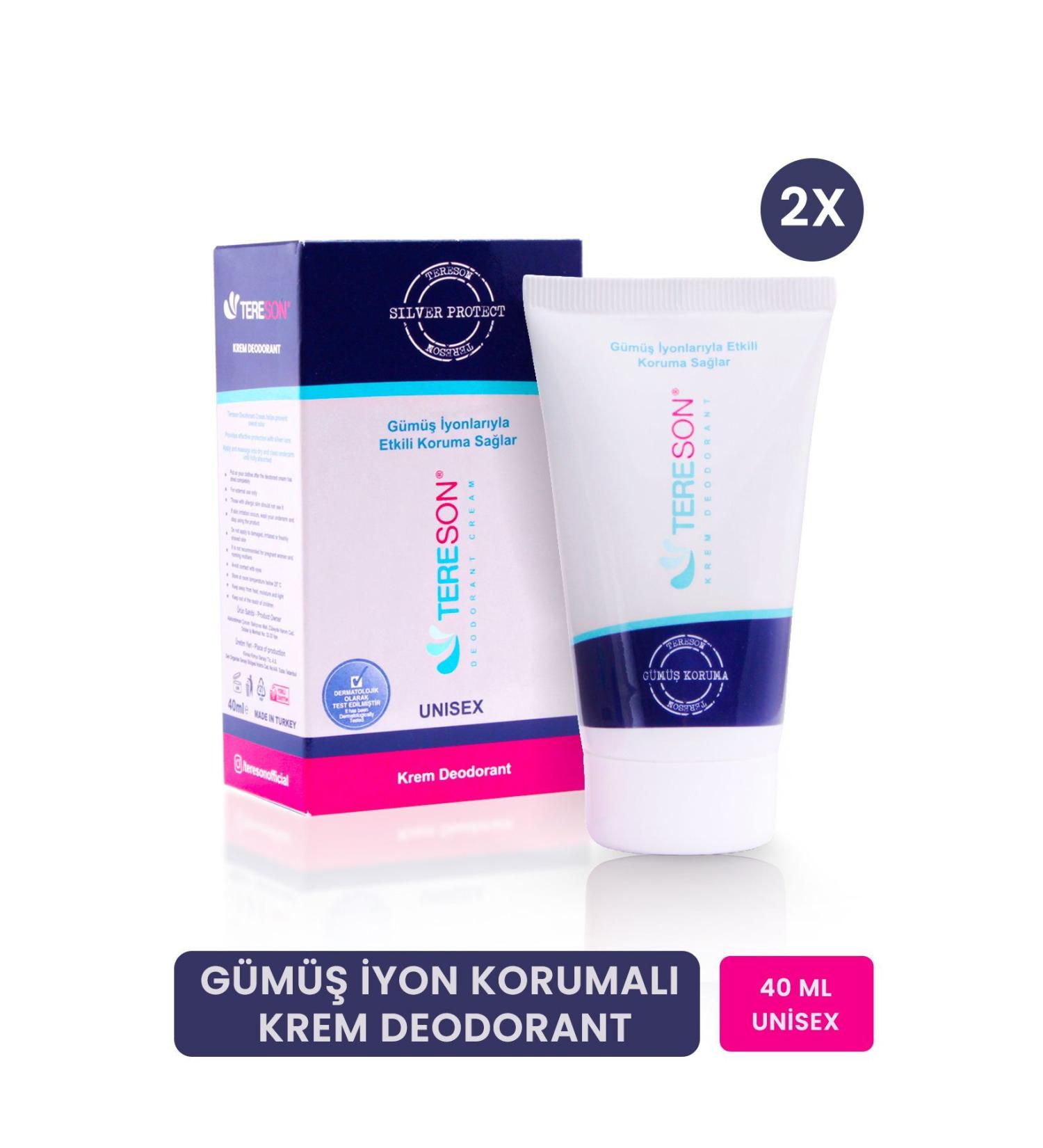 Tereson Cream Deodorant Silver Ion Protection 40 ml 2 - Buy Online on GoSupps.com
