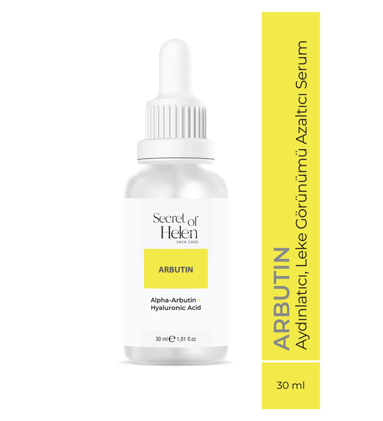 Secret of Helen Arbutin Serum 30 ml | Brightening & Anti-Spot & Moisturizing | Hyaluronic Acid Alpha Arbutin - Buy Online on GoSupps.com
