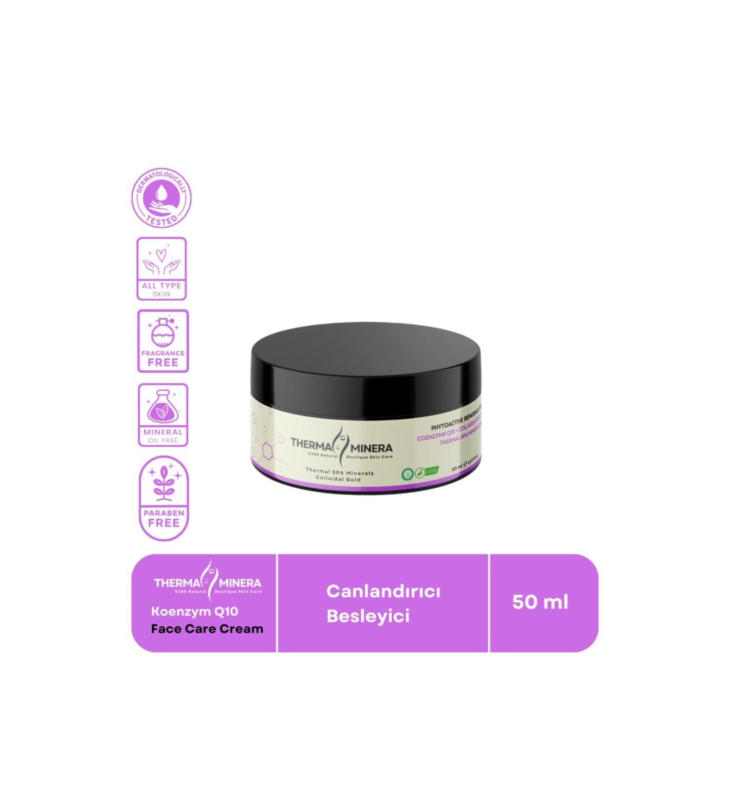 ThermaMinera 24 K Gold Q10 Phytoactive Cream Anti-Aging Revitalizing Repair Coenzyme Cream - Buy Online on GoSupps.com