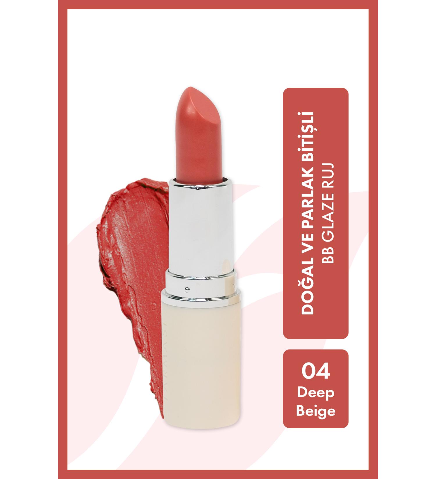 Farmasi Bb Glaze Lipstick 04 Deep Beige 4 gr - Buy Online on GoSupps.com