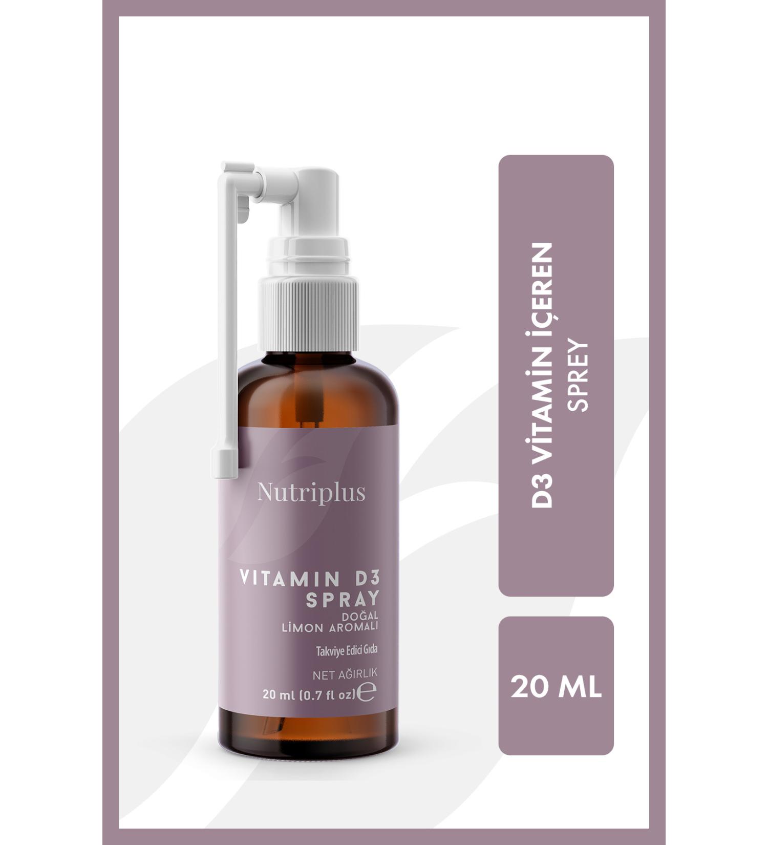 Farmasi Nutriplus Vitamin D3 Spray Lemon Flavored 20 ml