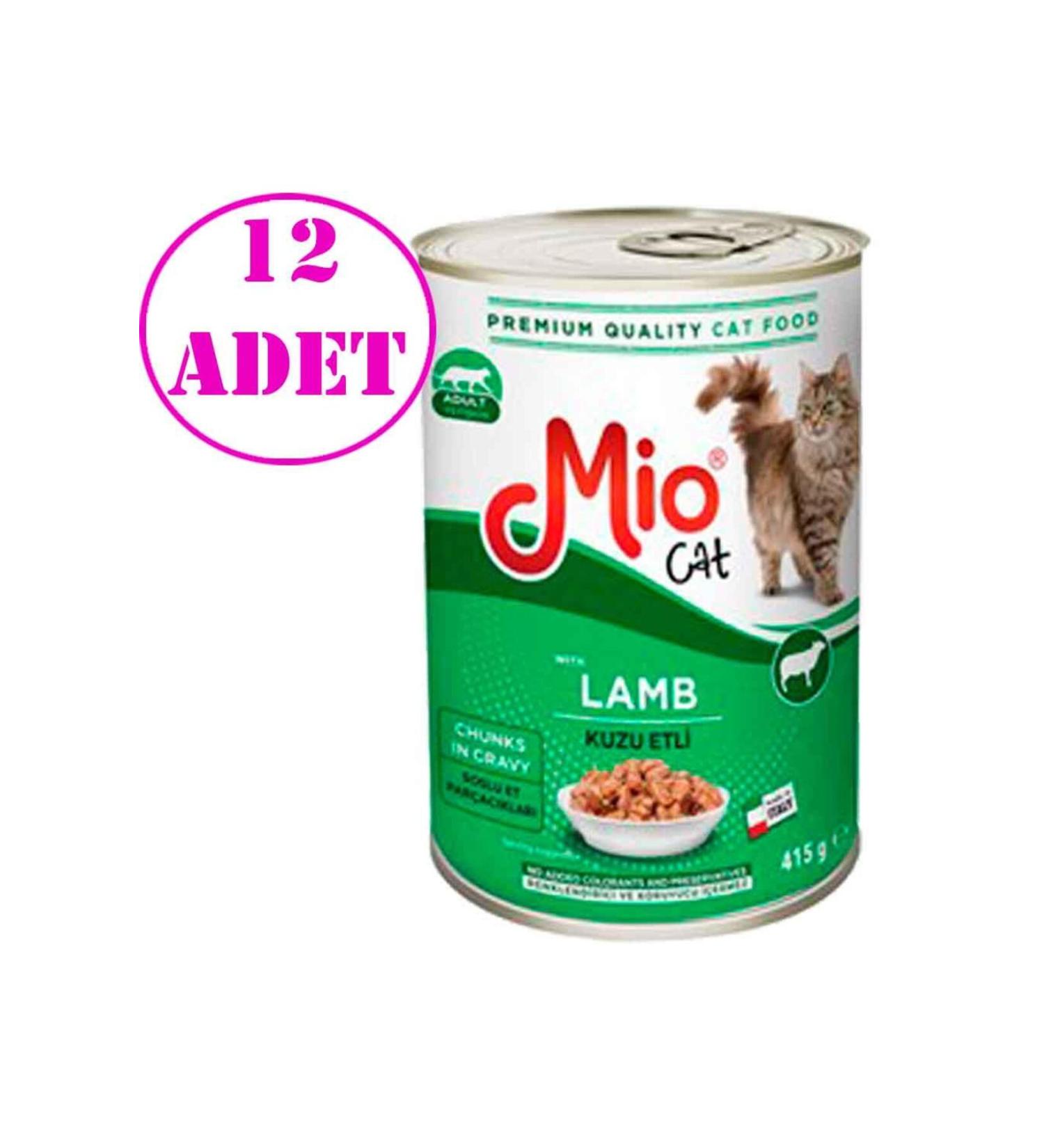 Mio Mio Cat Canned Lamb Meat 415 GR 12 PCS