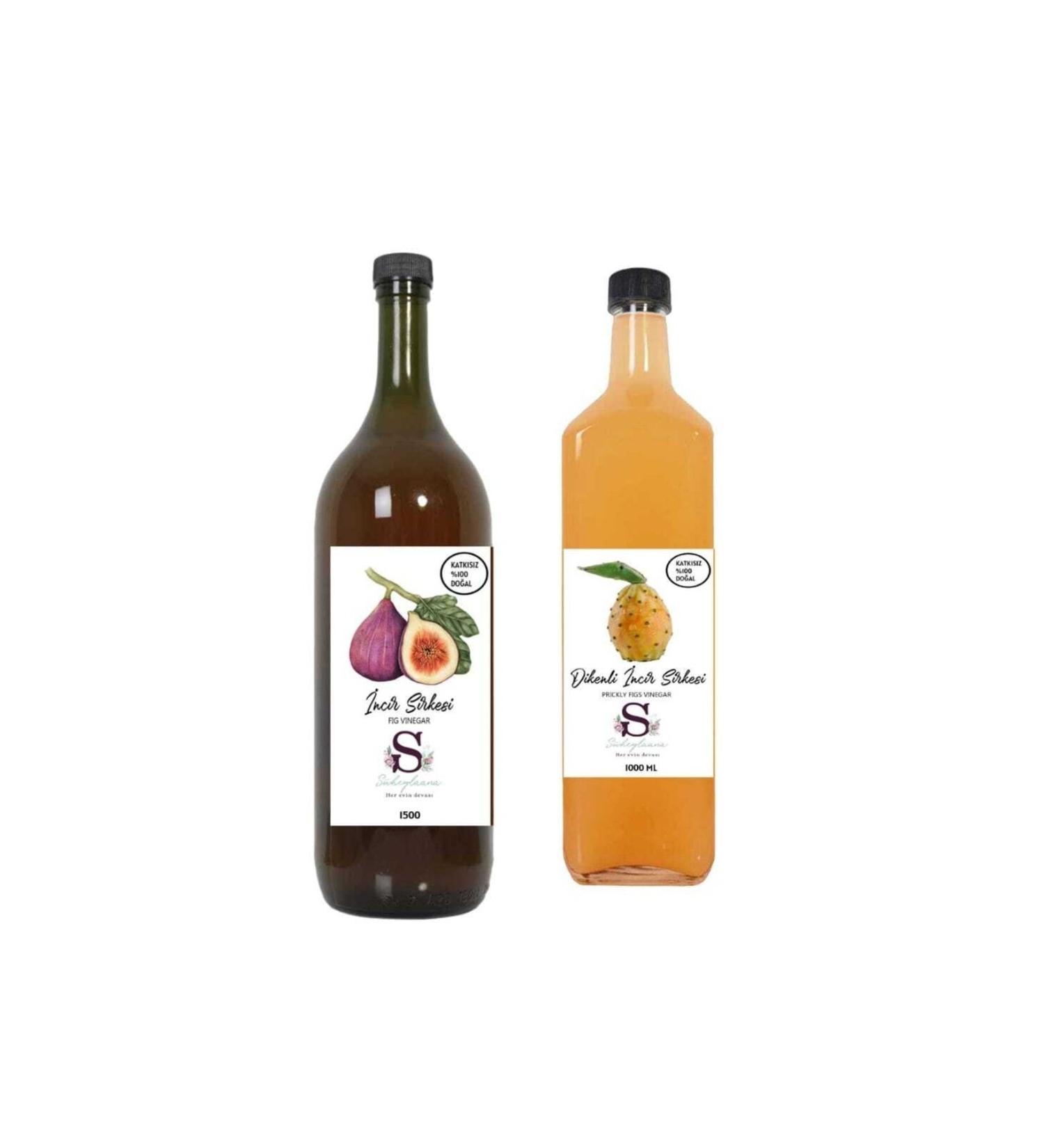 Suheylaana Natural Fig Vinegar 1500 Ml And Prickly Fig Vinegar 1000 Ml