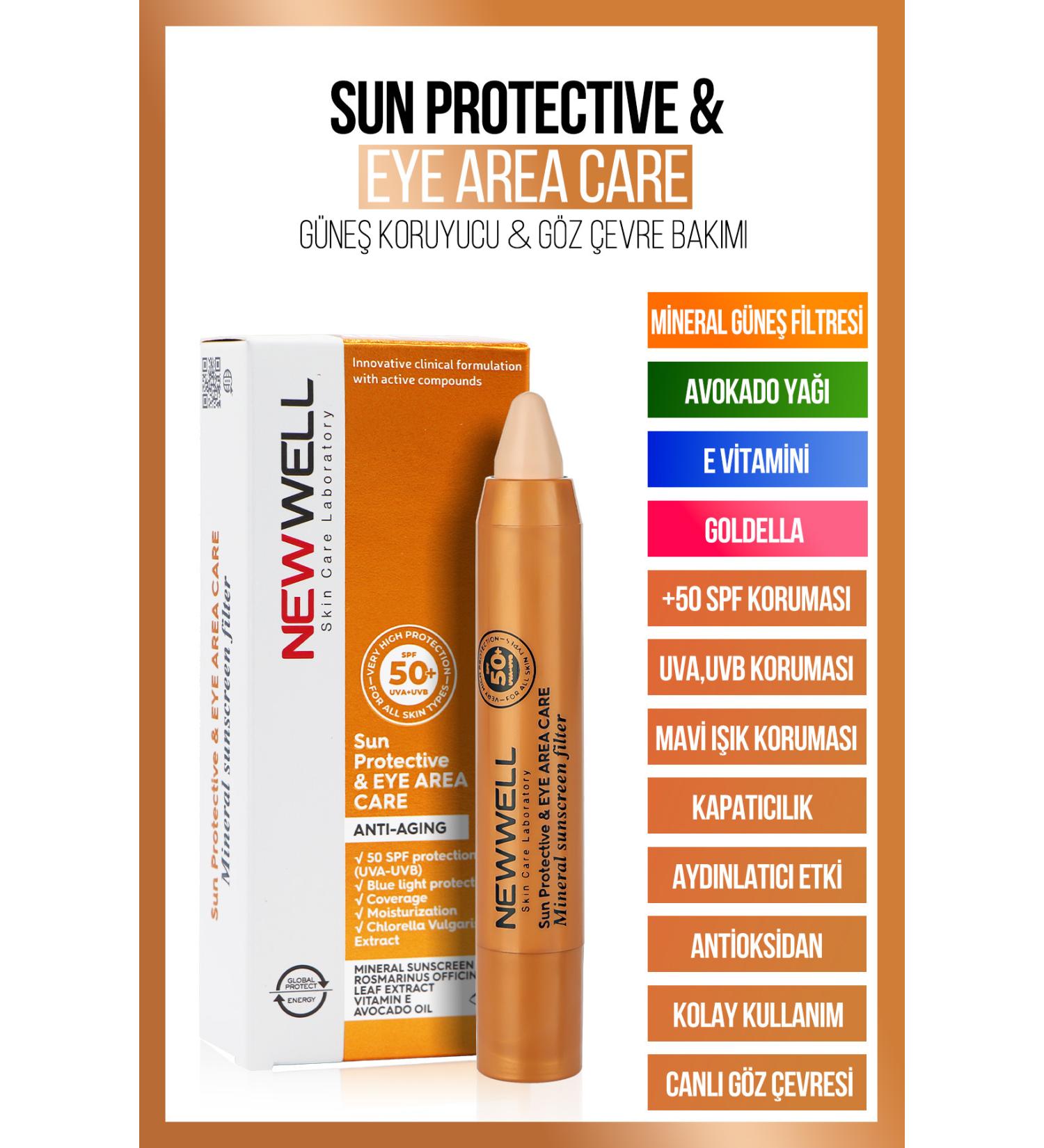 New Well Sun Protection Eye Concealer Cream 50+SPF - Buy Online on GoSupps.com