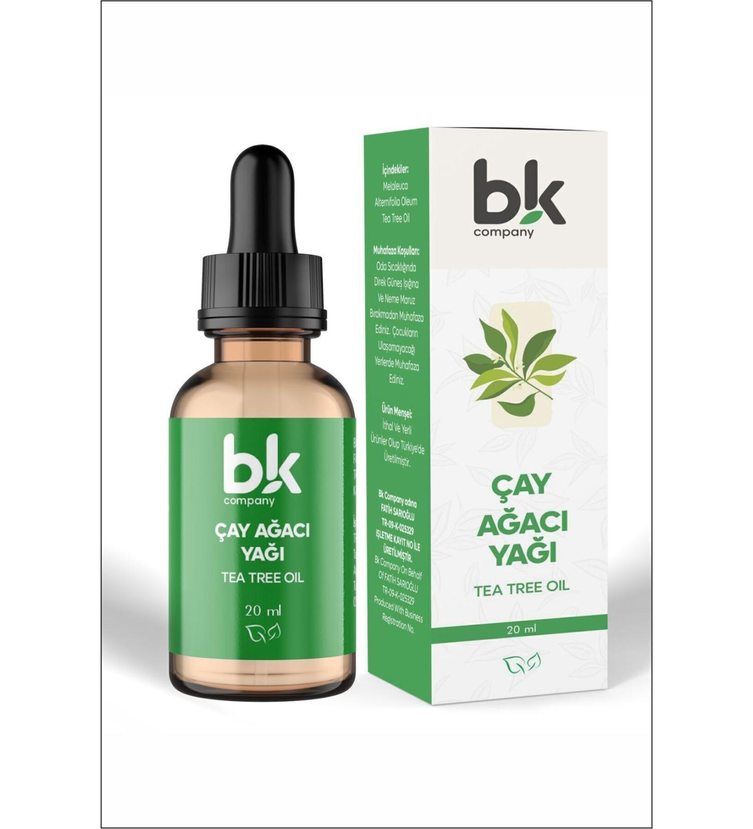 BK COMPANY Tea Tree Oil Suitable for Skin and Hair. Anti-Acne Anti-Dandruff. 20 ml Serum - Buy Online on GoSupps.com