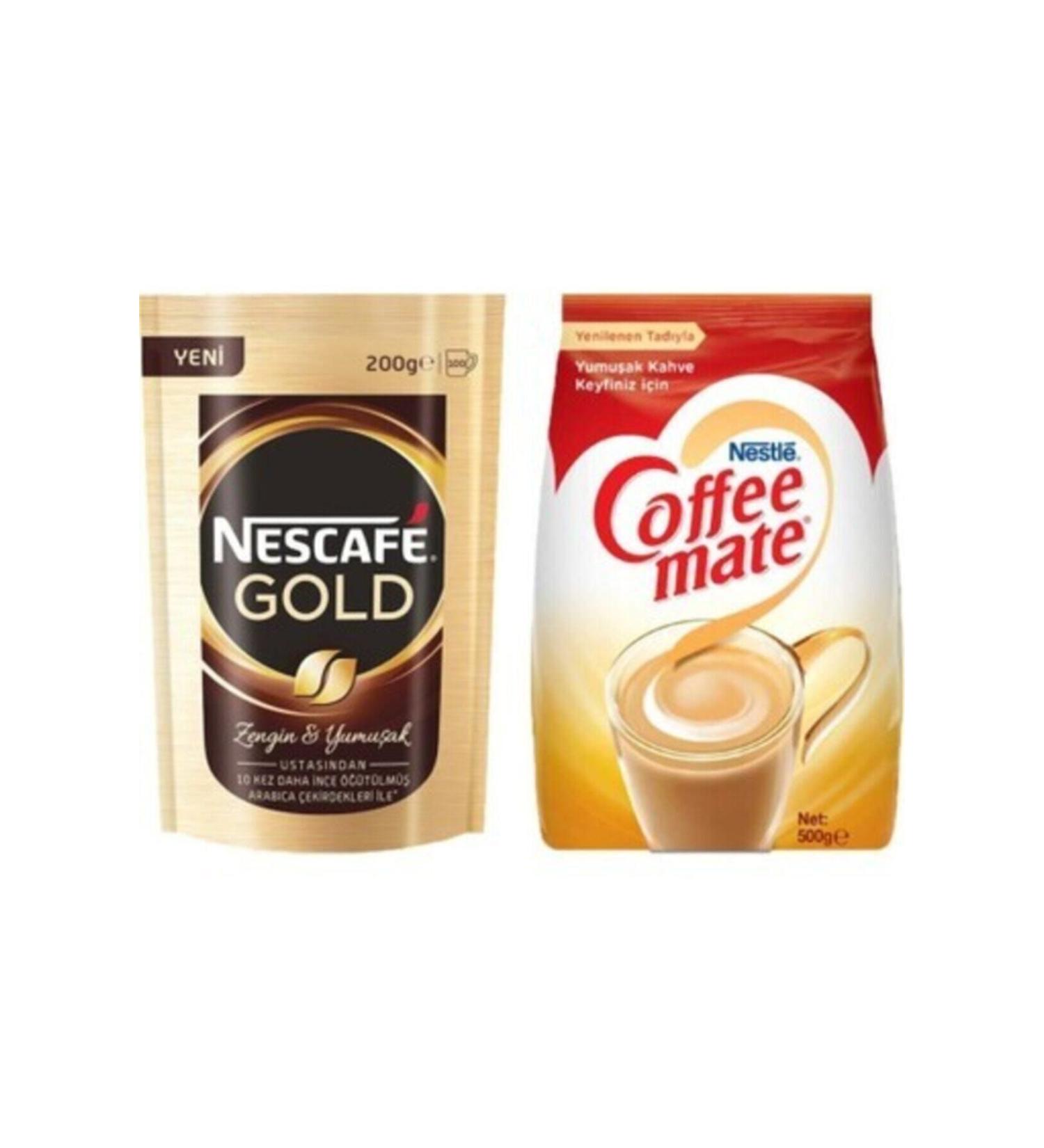 Nescafe Nestle Gold 200 Gr + Nestle Coffee Mate 500 Gr - Buy Online on GoSupps.com