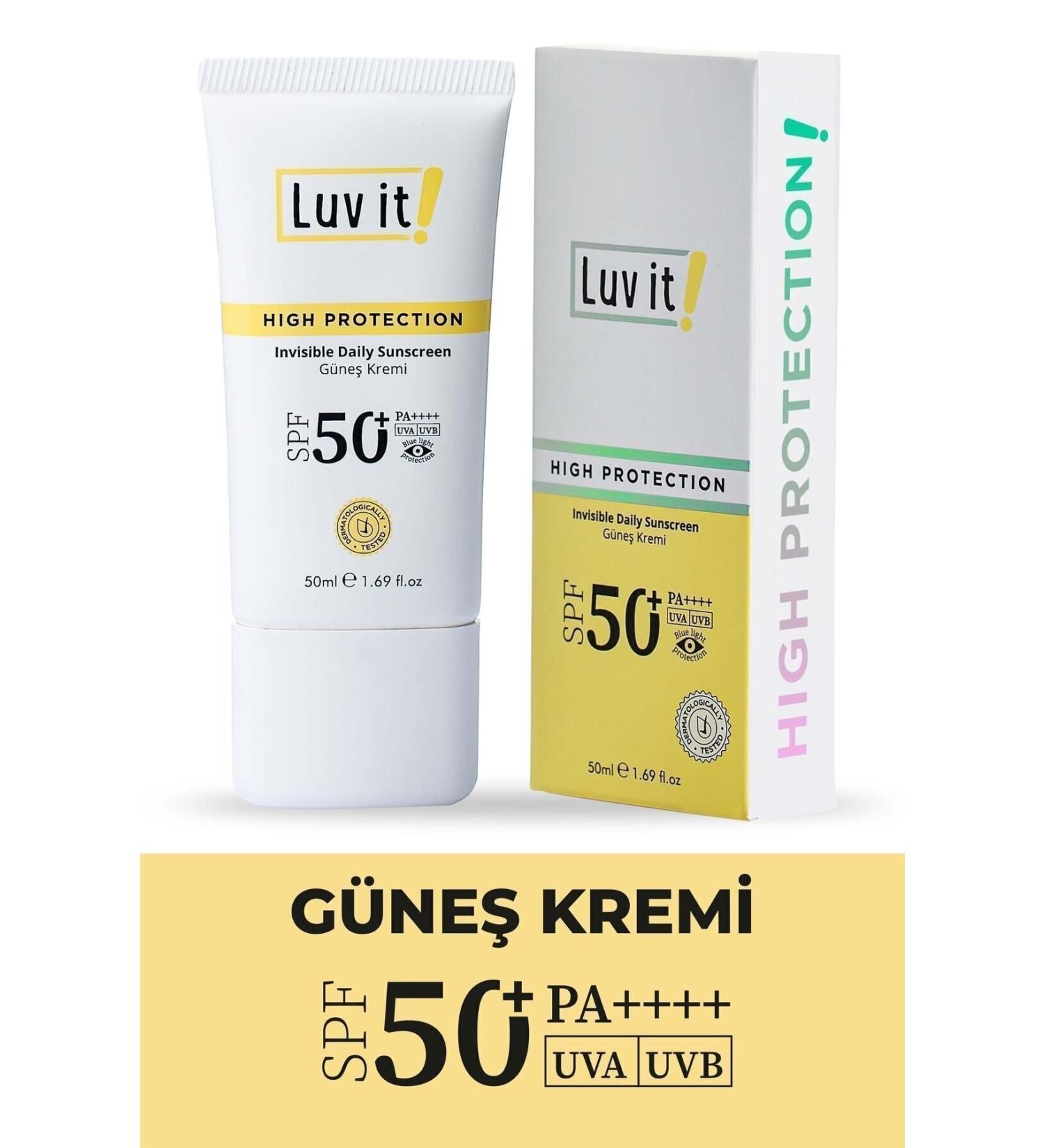 Luv it! Spf50+ Pa++++ Uva Uvb High Protection Anti-Spot Sun Cream 50 Ml - Buy Online on GoSupps.com