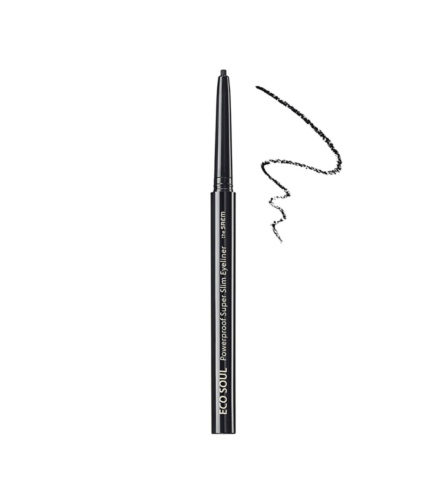 The Saem Eco Soul Powerproof Super Slim Eyeliner Bk01(Extra Thin Waterproof Black Eyeliner)-6.5gr - Buy Online on GoSupps.com