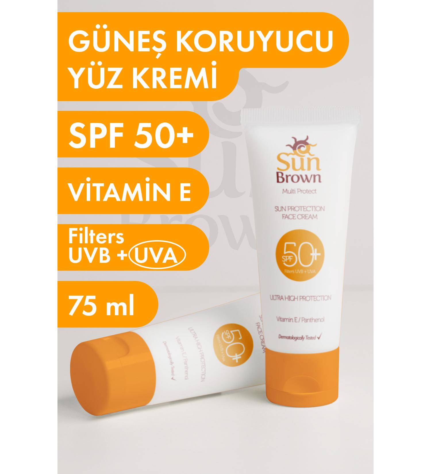 Sun Brown Sunscreen Face Cream Spf50 75 ml - Buy Online on GoSupps.com