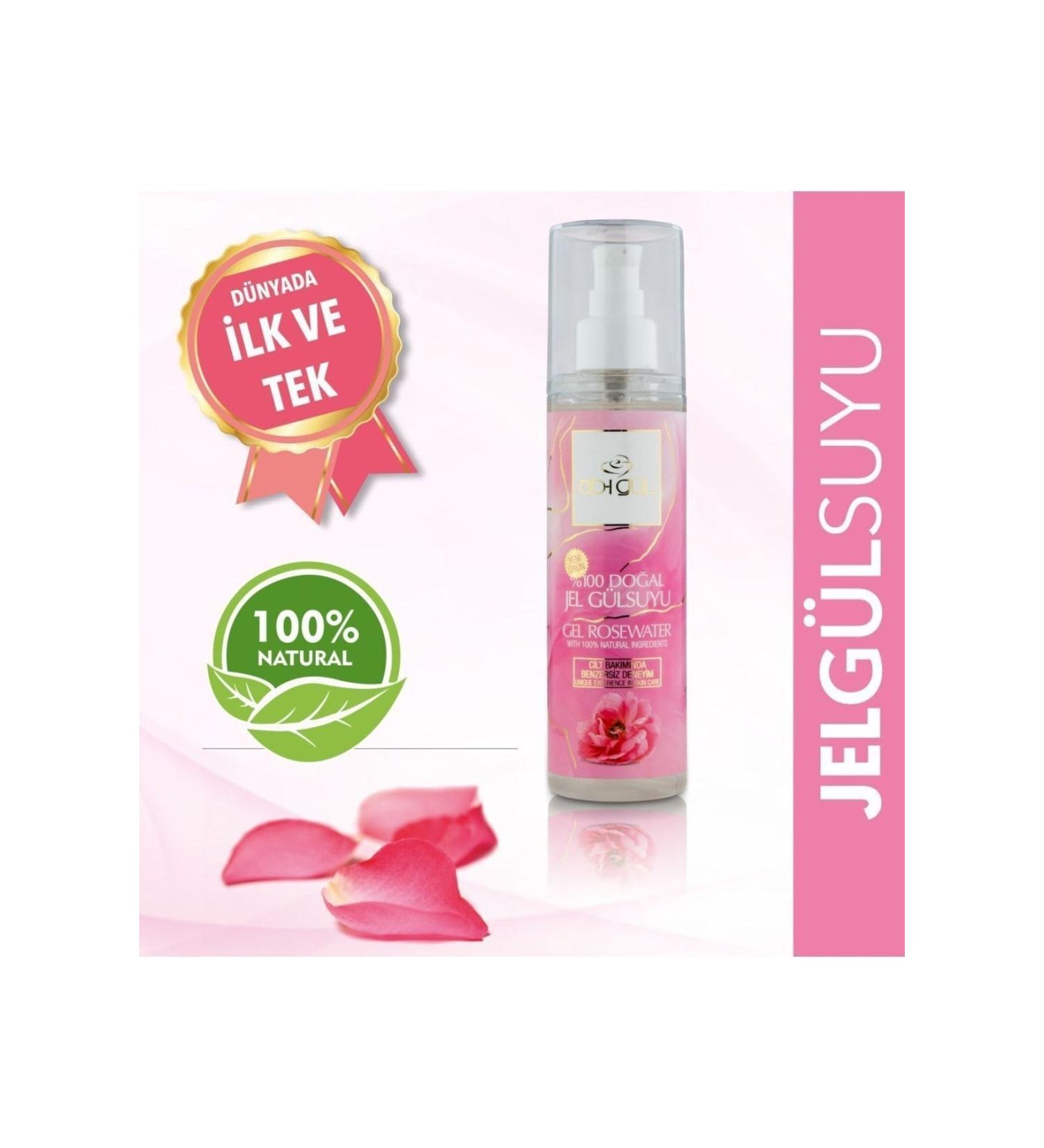Ab-i Gul 0 Natural Gel Rose Water 200 ml | Rosa Damascena Rose Water Gel Form - Buy Online on GoSupps.com