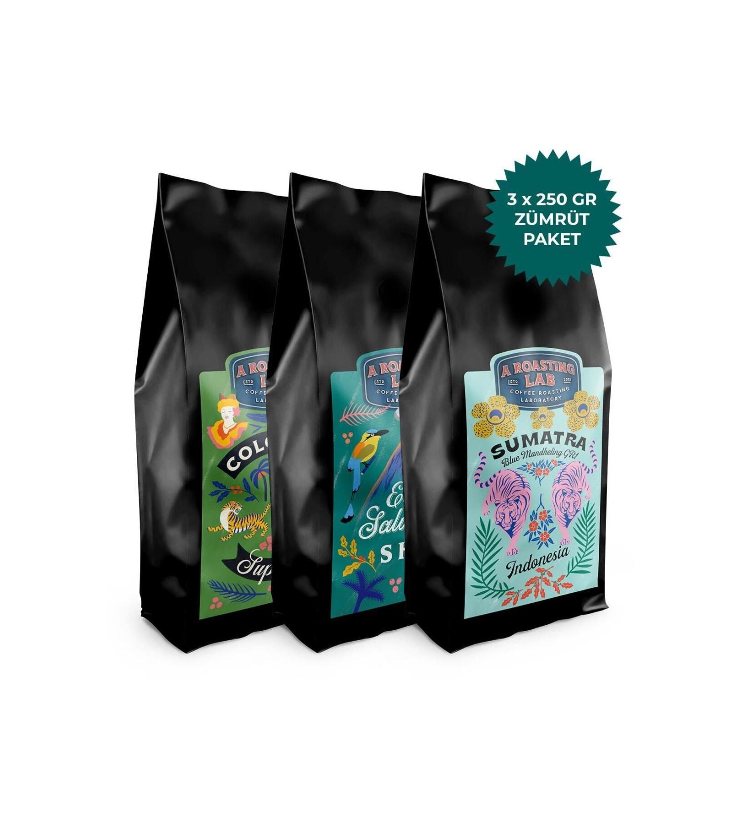 A Roasting Lab Z mr t Advantageous Filter Coffee Package (3X250 GRAM)