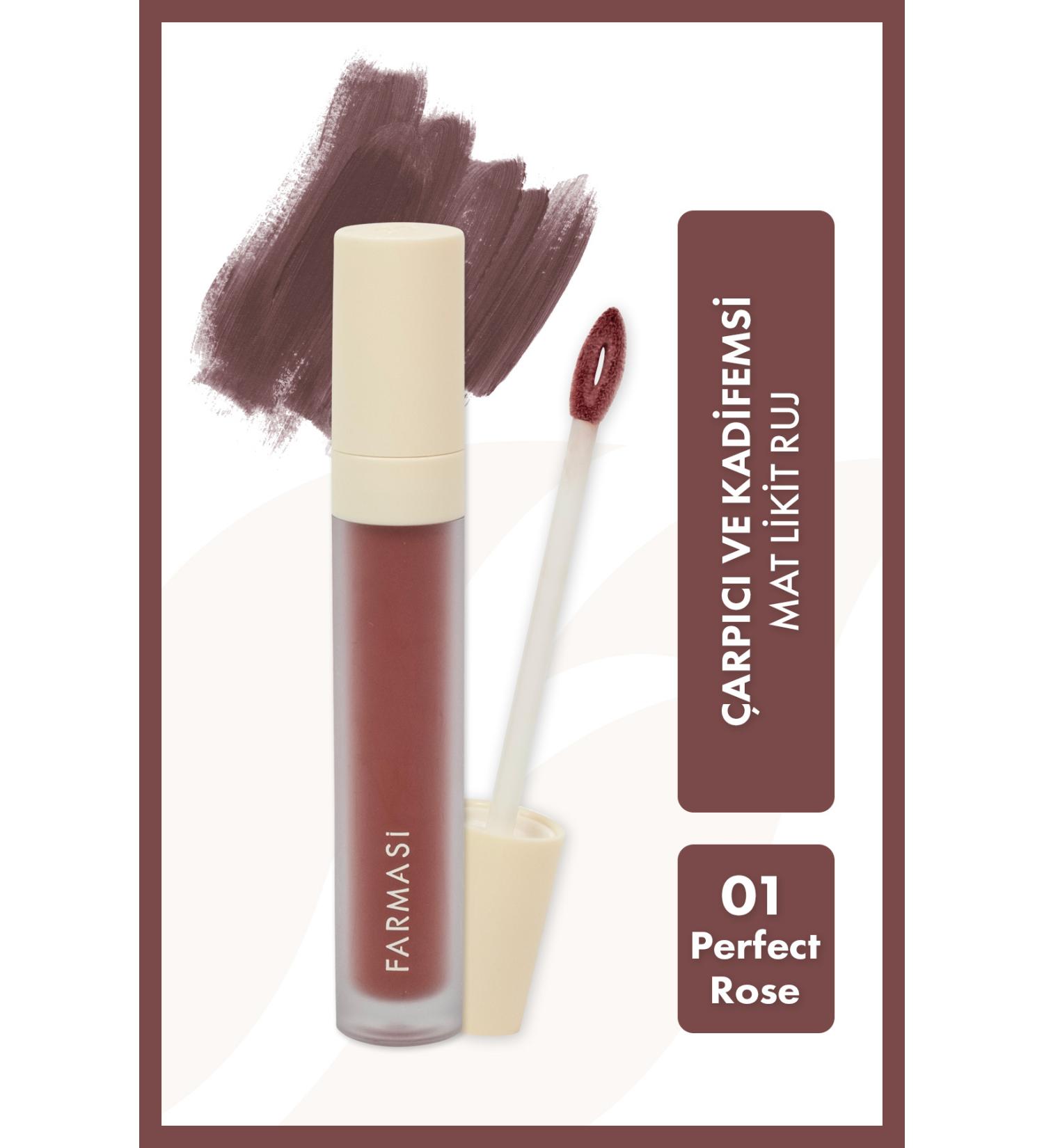 Farmasi Matte Liquid Lipstick 01 Perfect Rose
