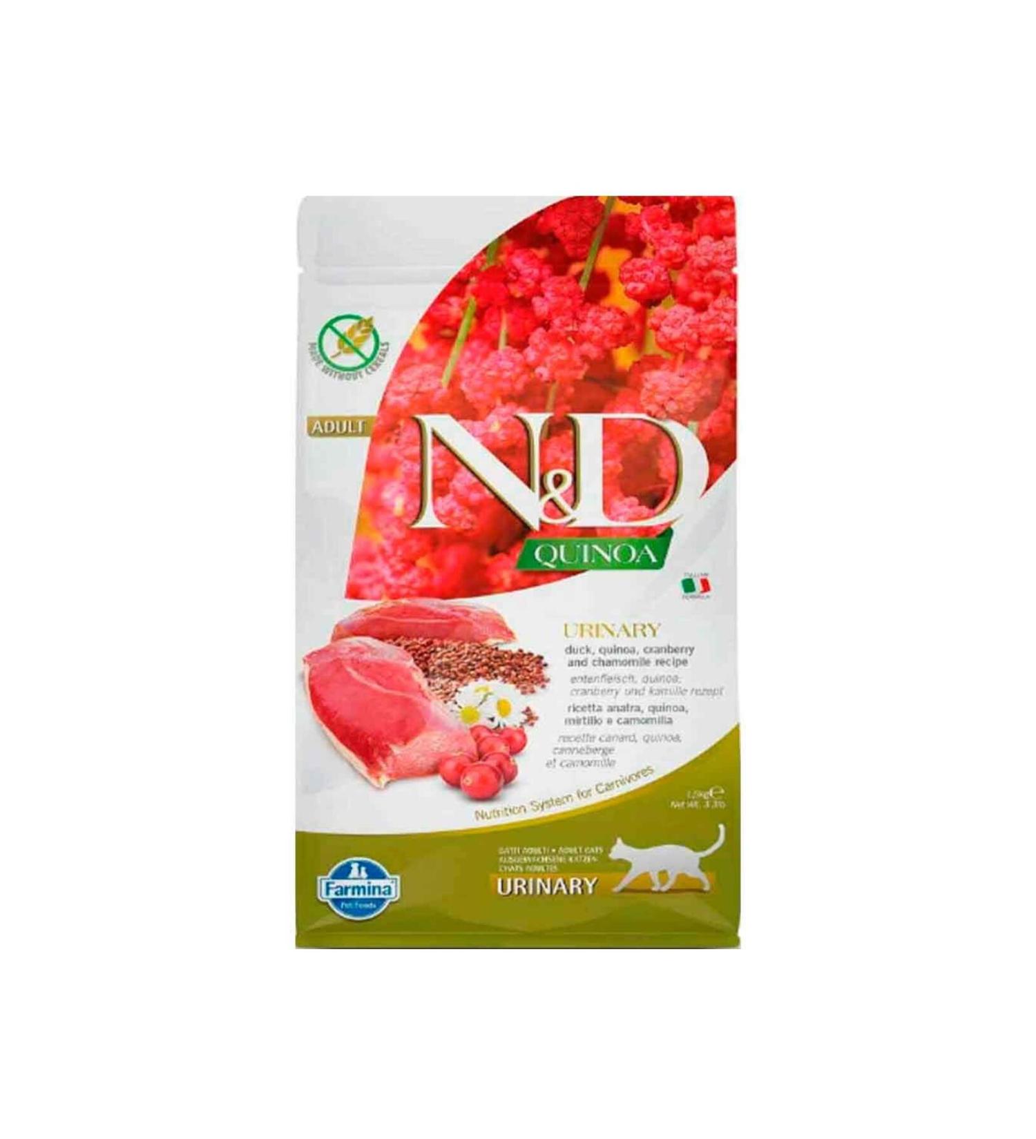 N & D Nd Quinoa Grain-Free Duck Meat Urinary Cat Food 300 Gr