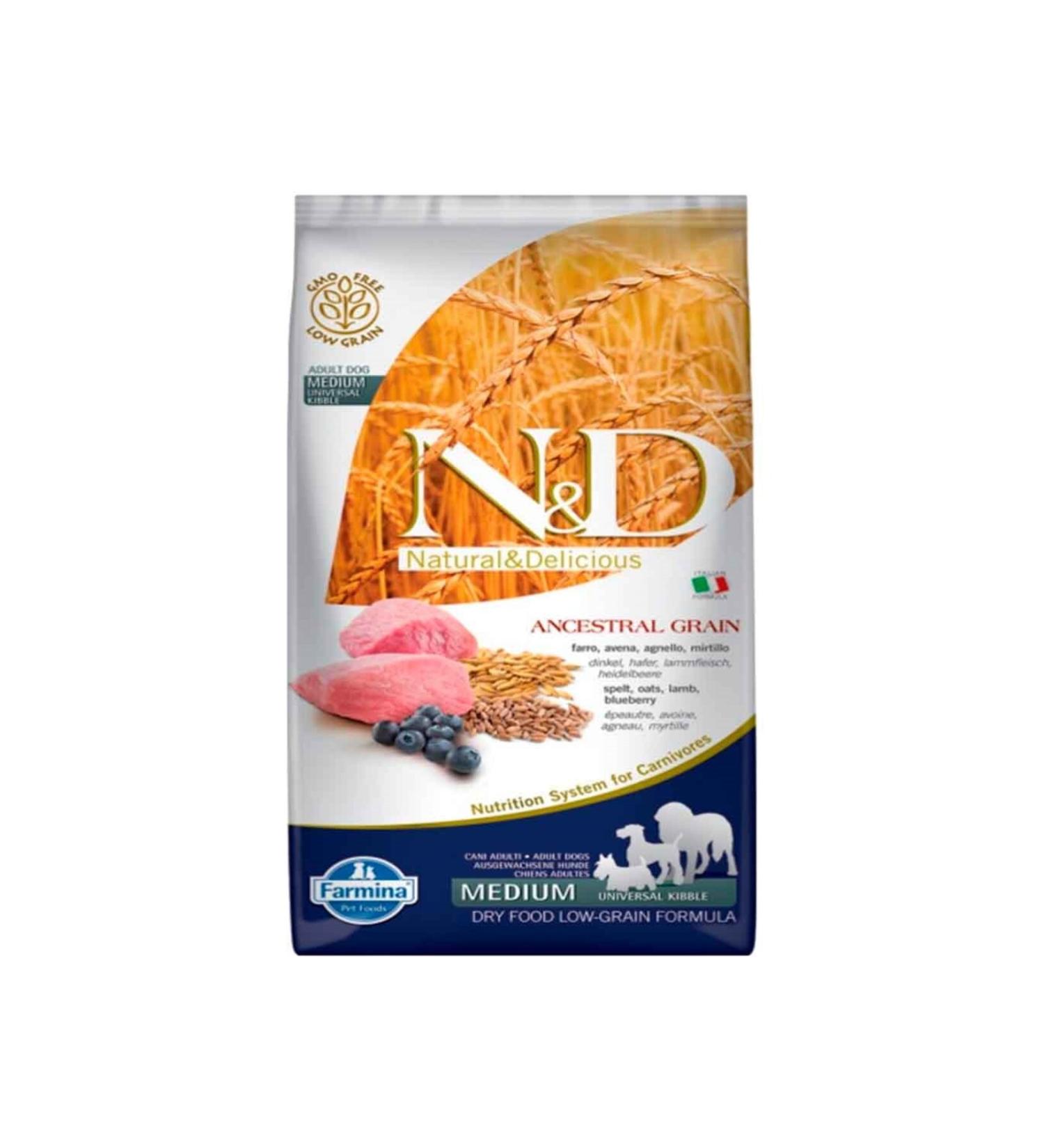 N & D Nd Dog Food Low Grain Lamb Blueberry 12 Kg