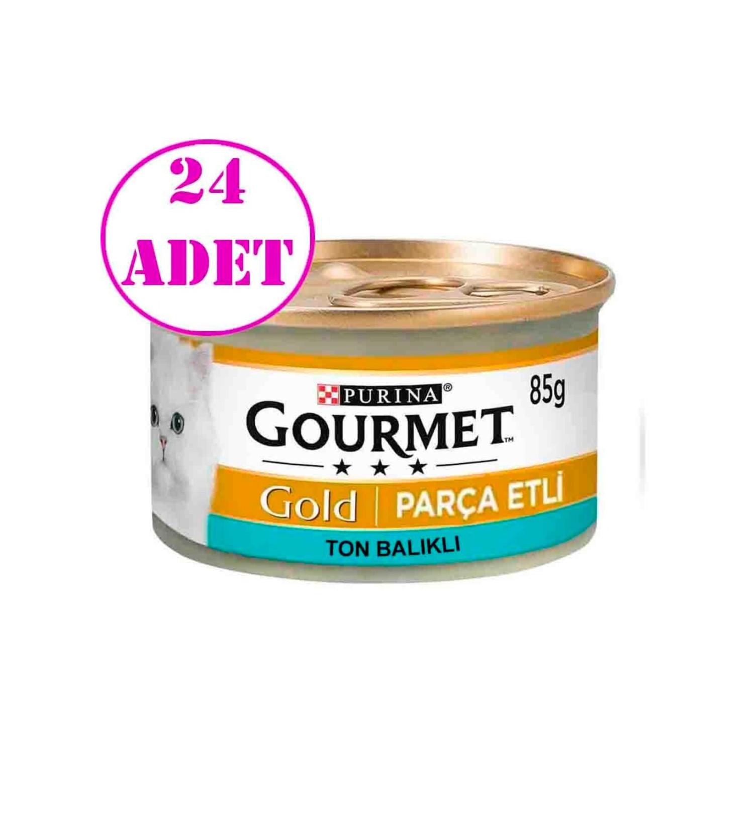 Gourmet Proplan Piece Tuna Cat Canned Food 85 gr 24 Pieces