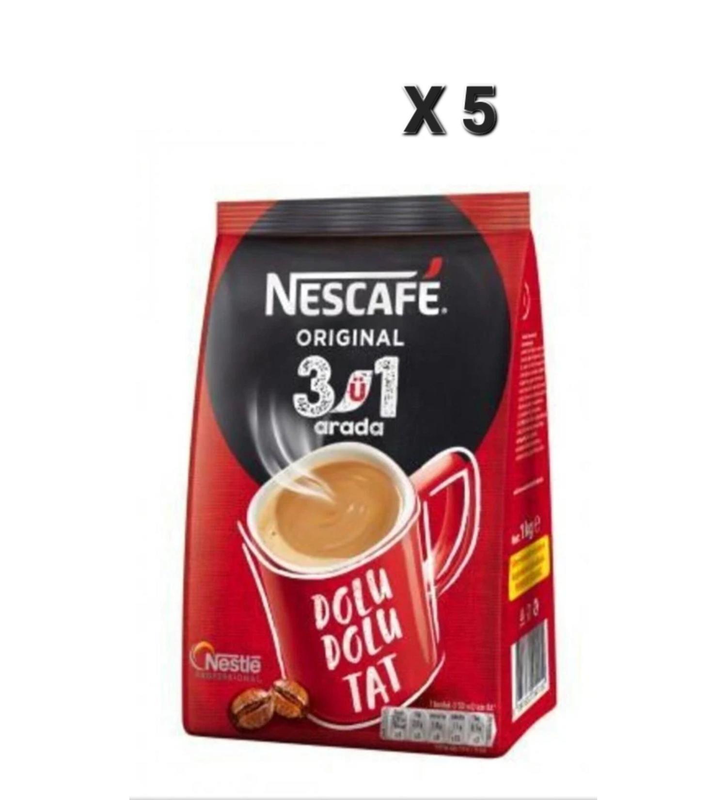 Nescafe Nescafe 3in1 Instant Coffee 1000 gr X 5 pcs