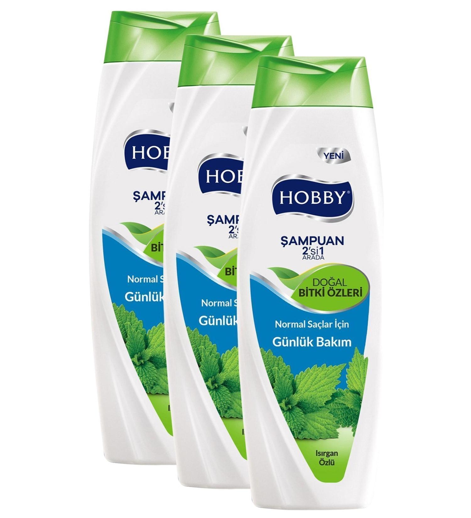 Hobby Shampoo Nettle Extract 600 Ml X3 Pieces