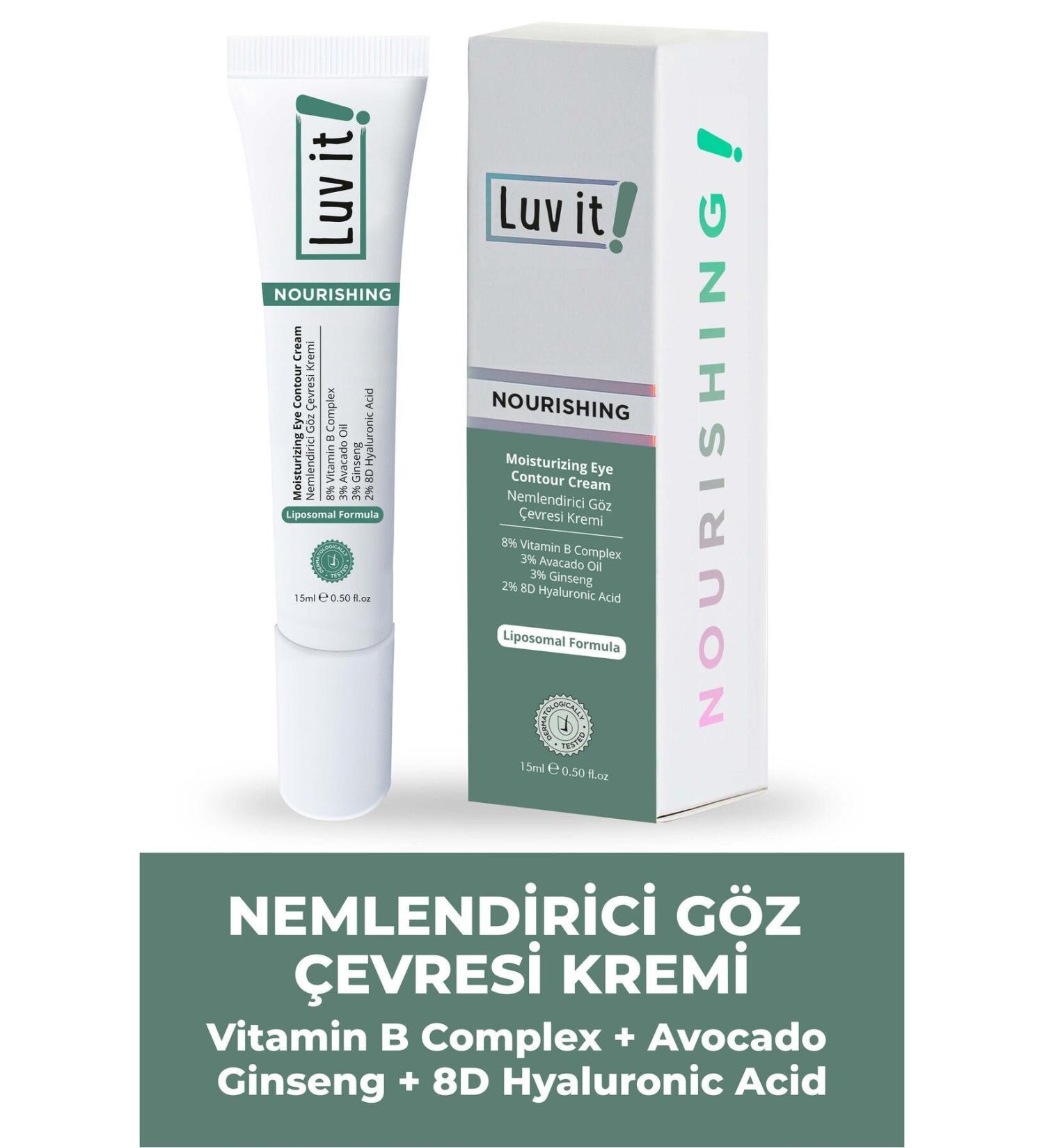 Luv it! Avocado Intensive Moisturizing Anti-Puffiness and Dark Circle Eye Cream 15ml - Buy Online on GoSupps.com