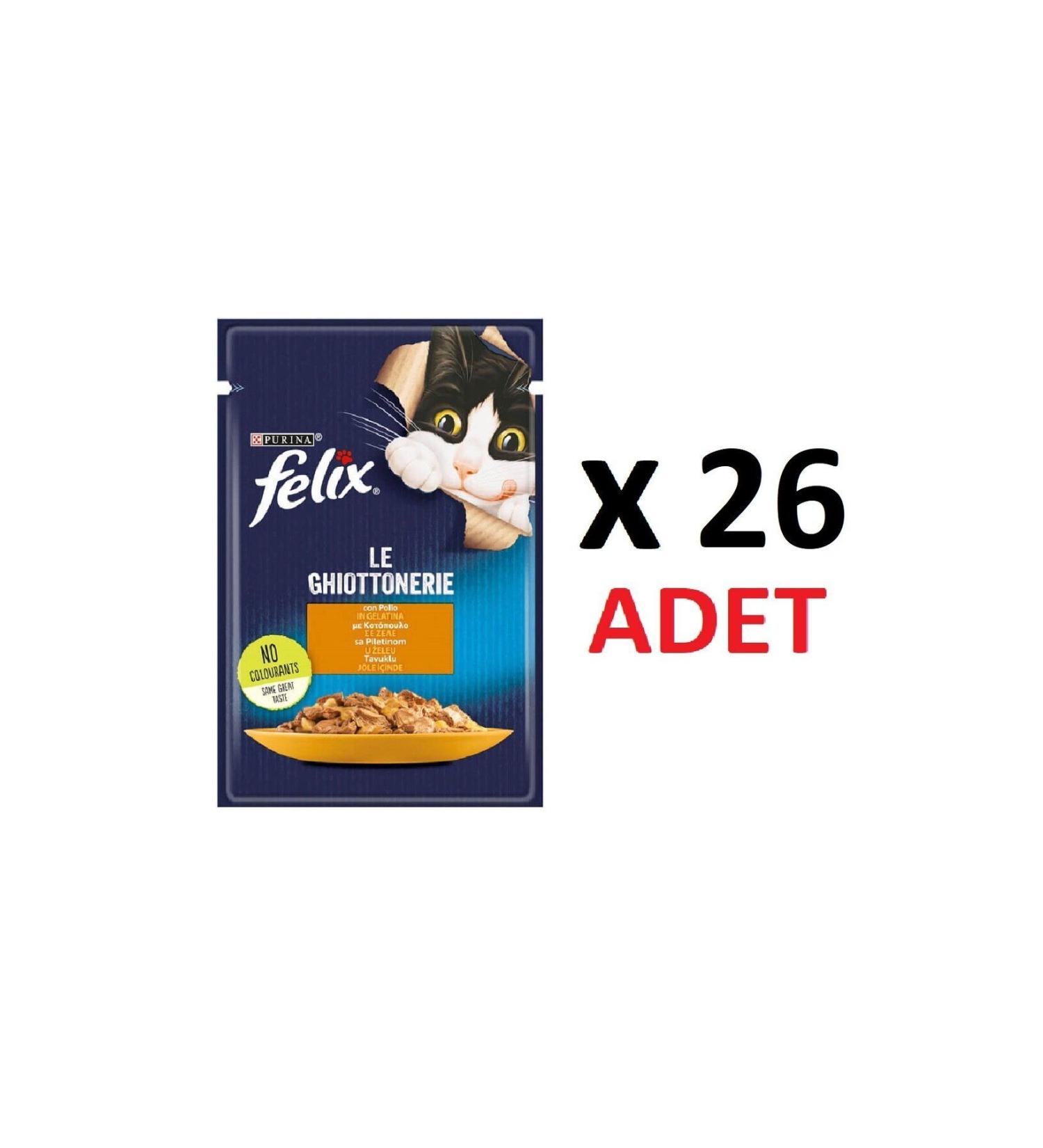 FELIX Chicken Adult Cat Wet Food 26 X 85 gr