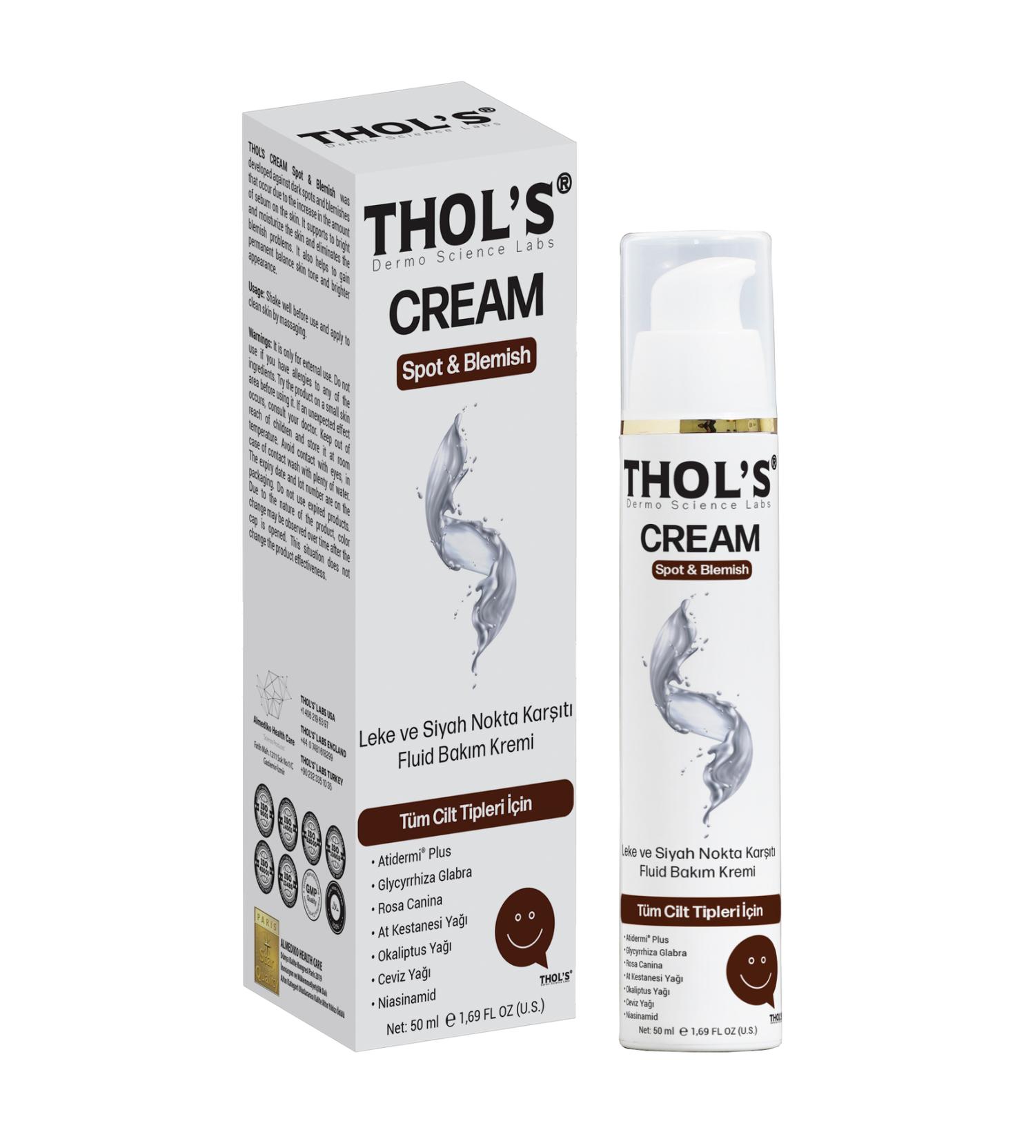 THOLS THOL'S CREAM Spot & Blemish (TB24) Fluid Care Cream - 50 ml Anti-Spot and Blackhead