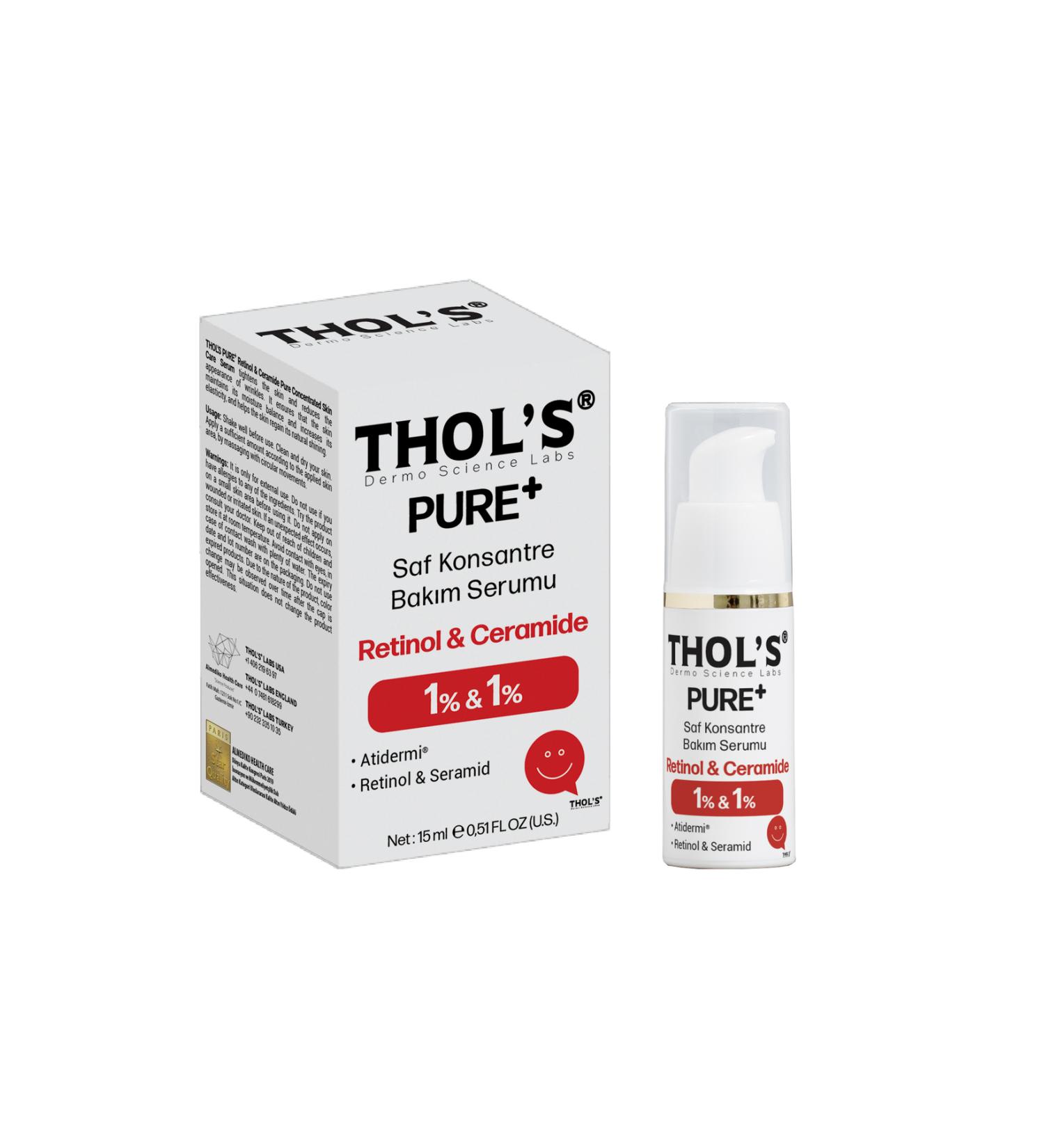 THOLS THOL'S PURE+ Retinol 1% + Ceramide 1% - 15 ml (TB66) Care Serum