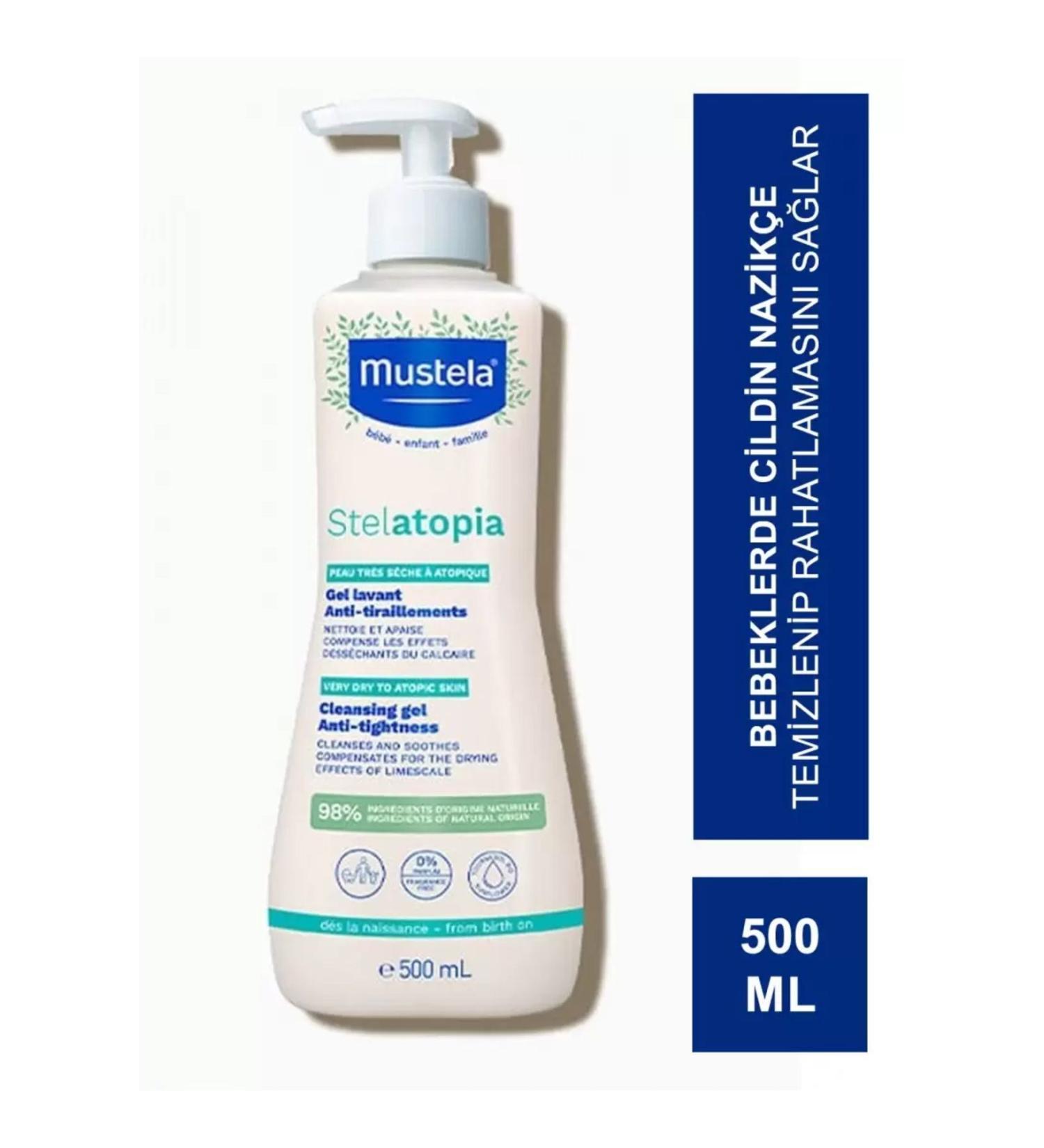 Mustela Stelatopia Cleansing Gel 500 ml Shampoo for Dry Skin