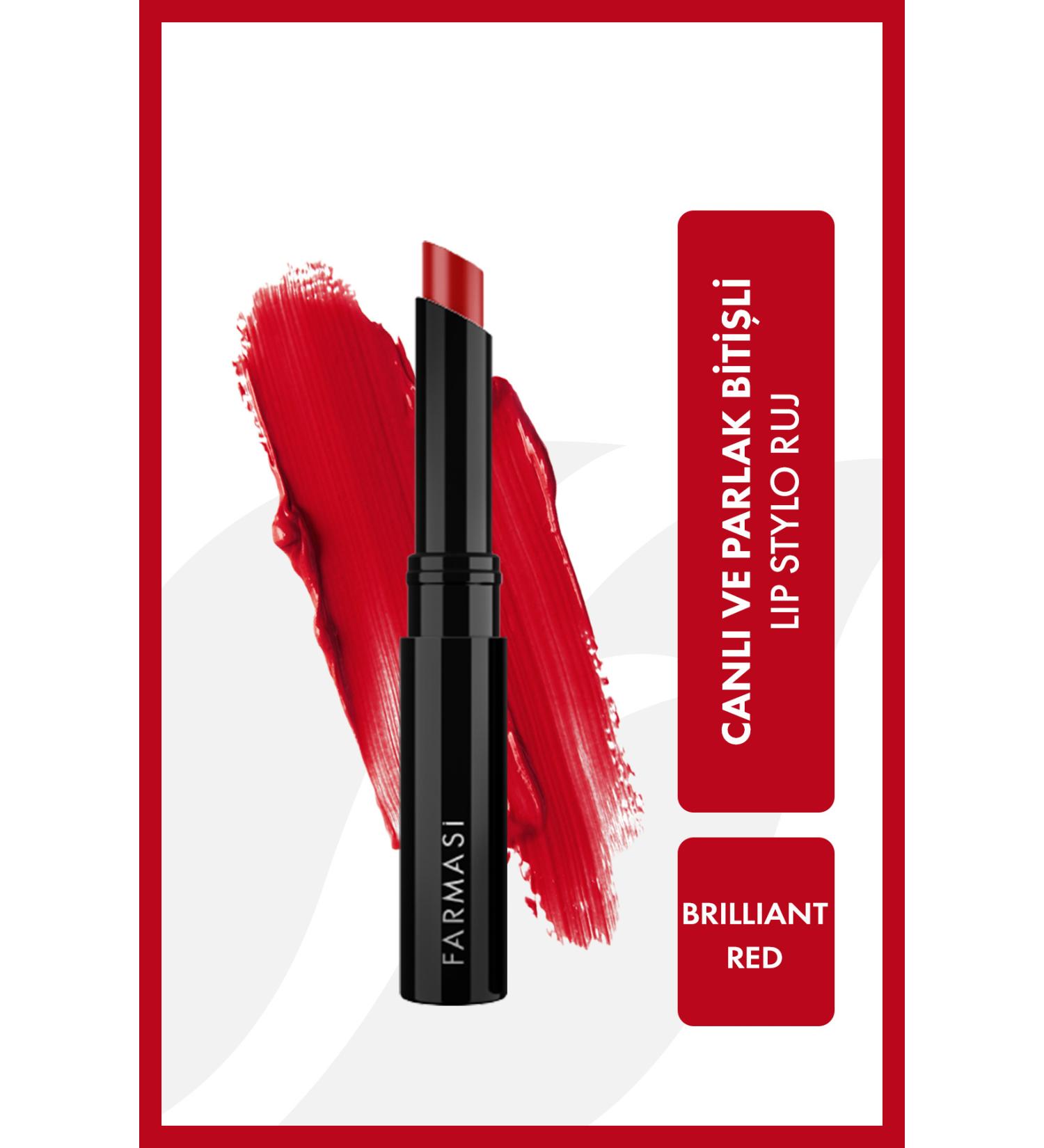 Farmasi Lip Stylo Lipstick Brilliant Red