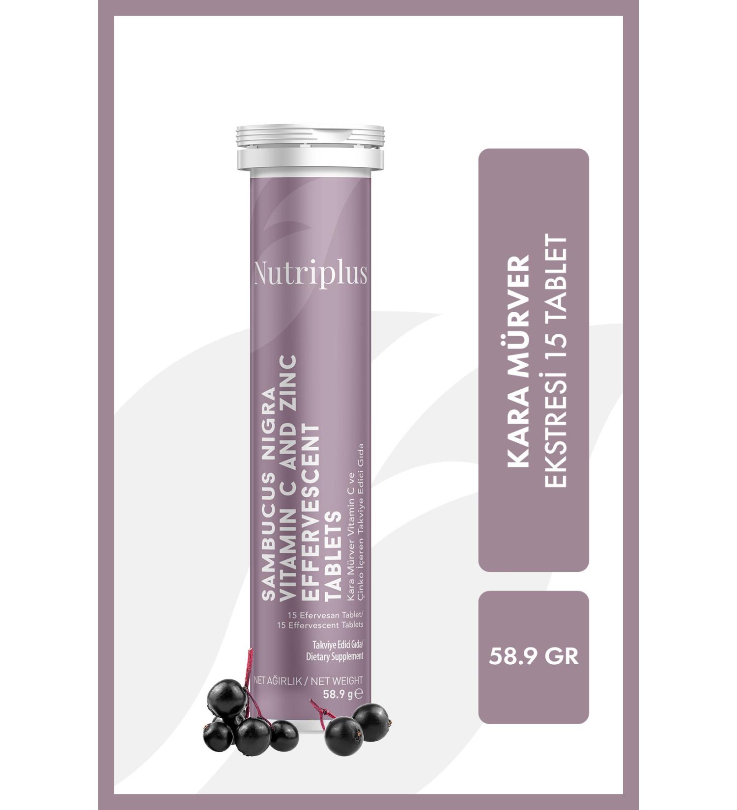 Farmasi Nutriplus Black Elderberry 15 Effervescent Tablets