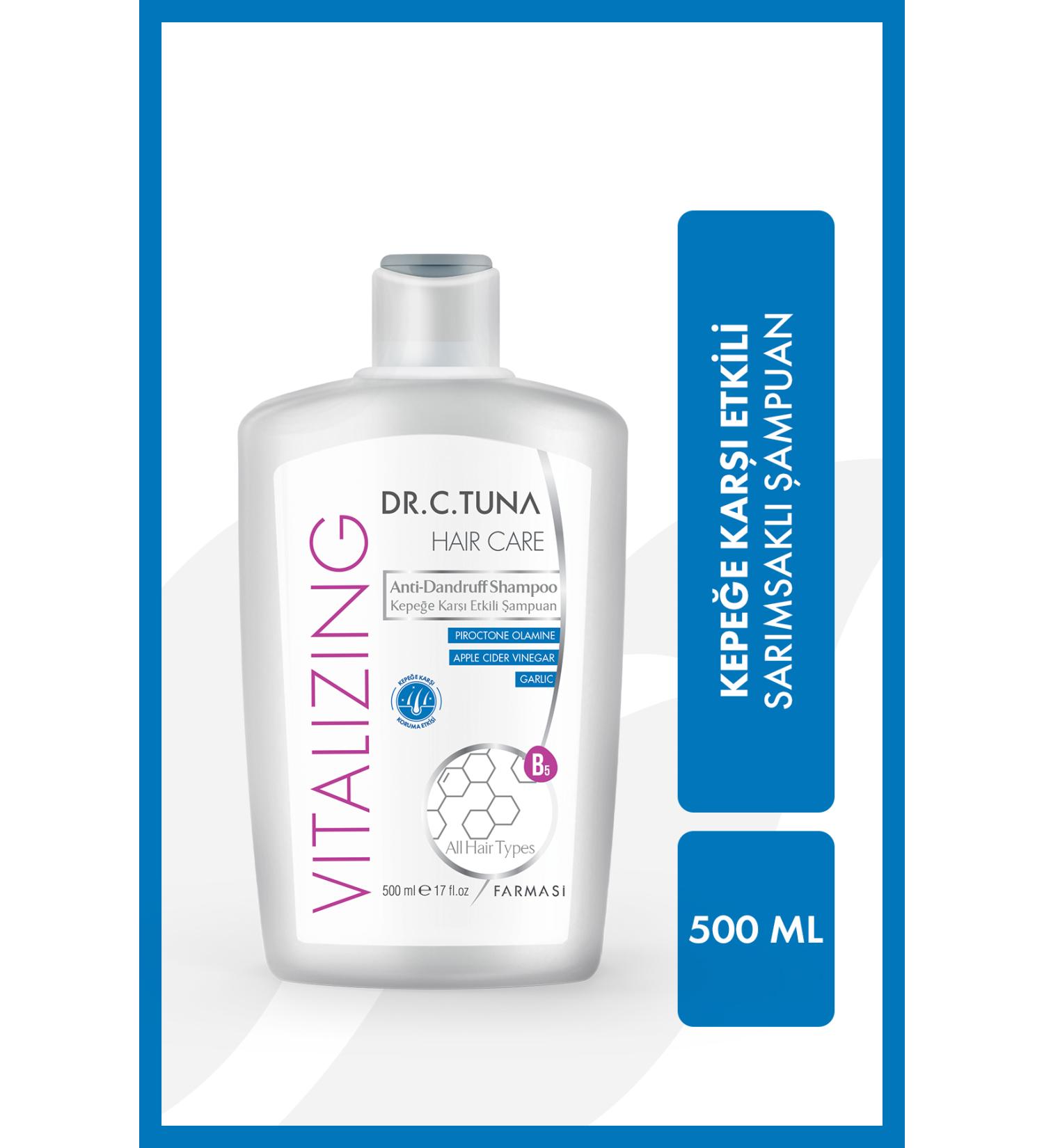 Farmasi Dr. C. Tuna Vitalizing Anti-Dandruff Garlic Extract Shampoo 500 ml