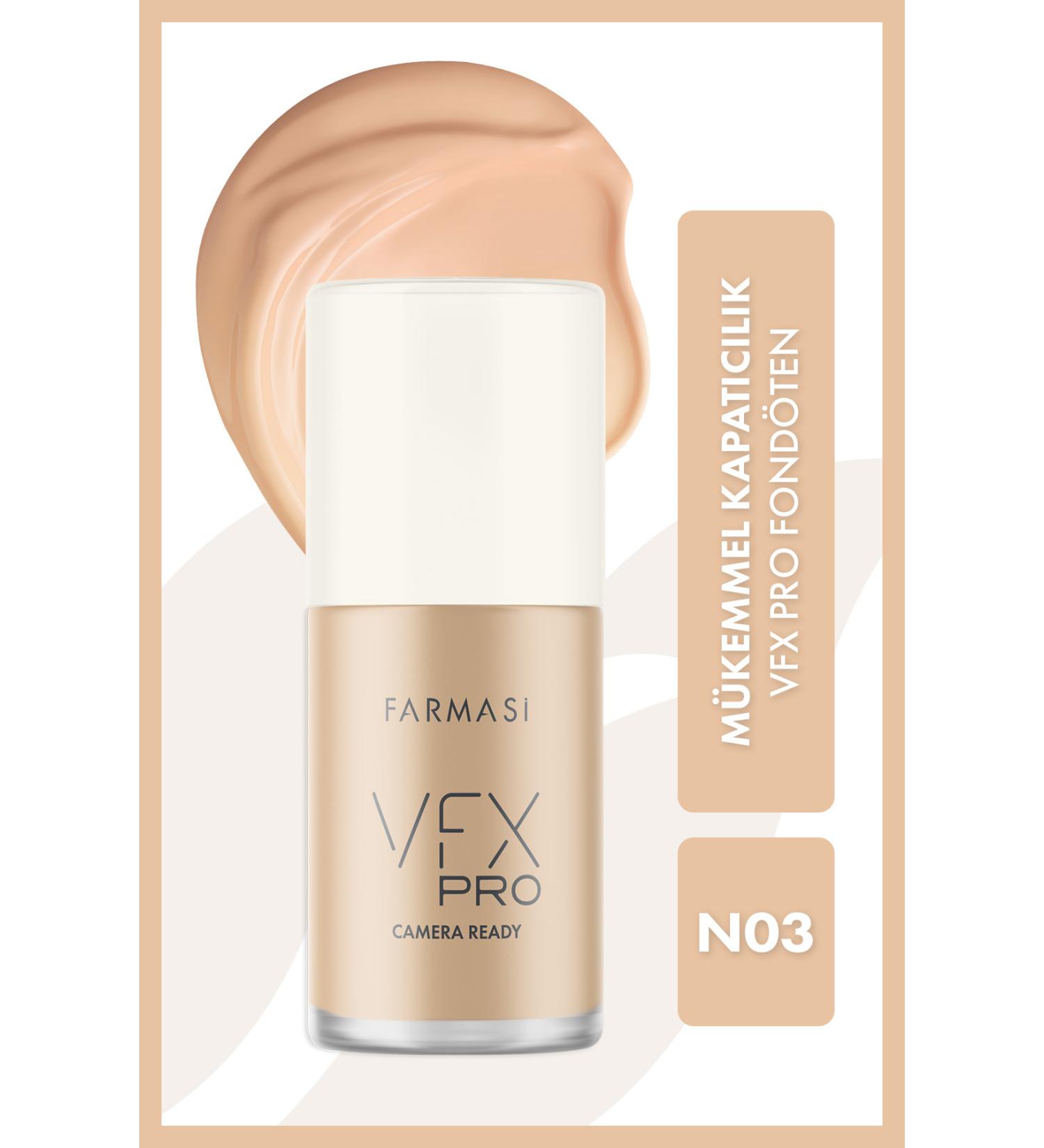 Farmasi Vfx Pro Camera Ready Foundation N03 30 Ml