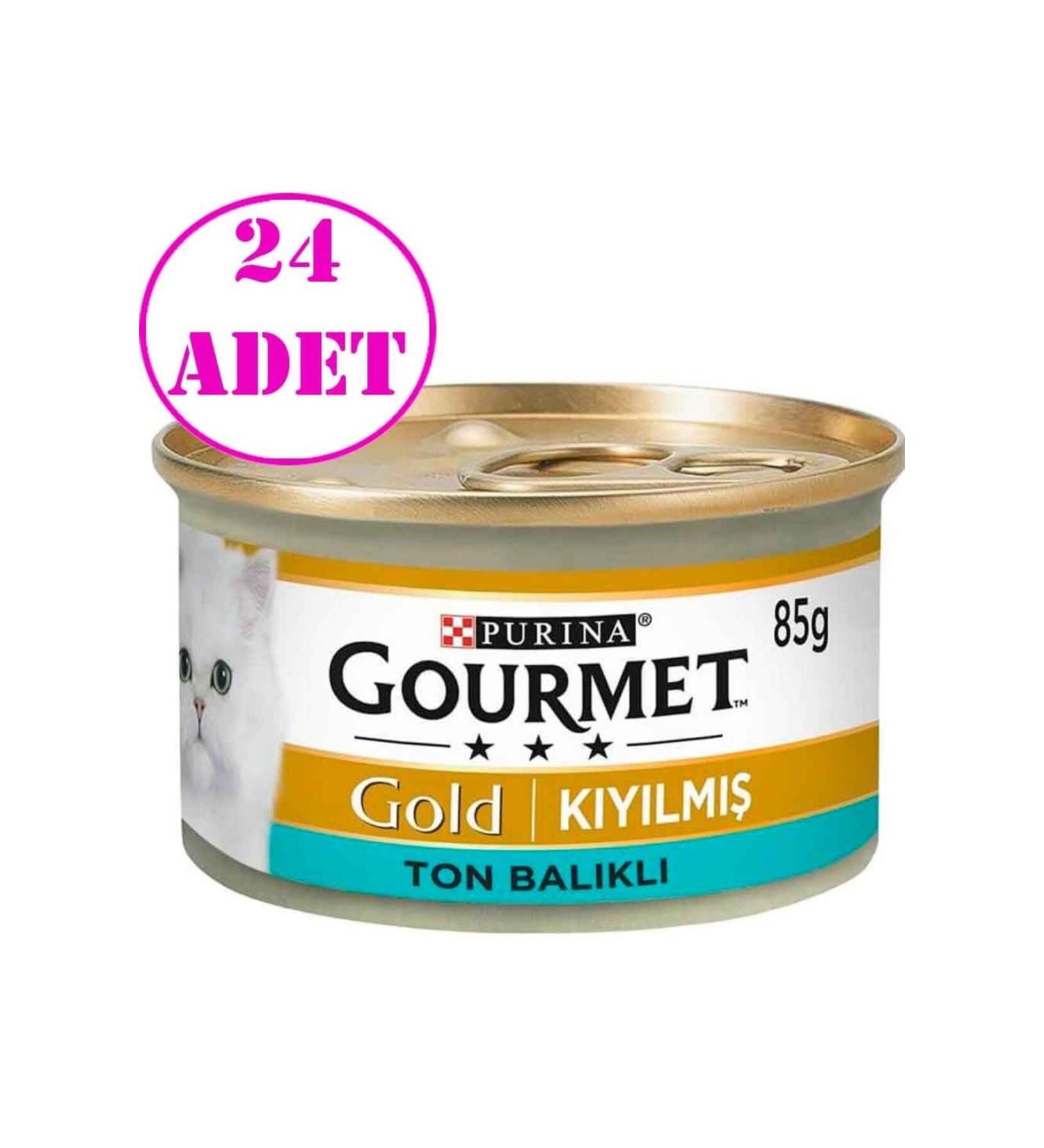 Gourmet Gold Canned Tuna Cat Food 85 gr 24 Pieces