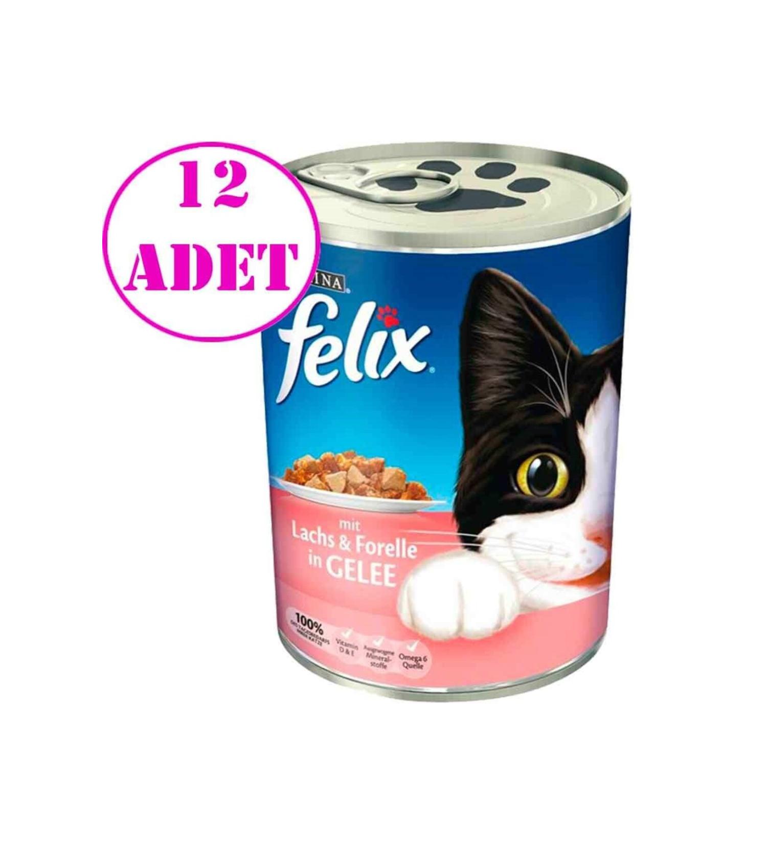 FELIX Purina Felix Salmon and Trout Cat Canned Food 400 Gr 12 pcs