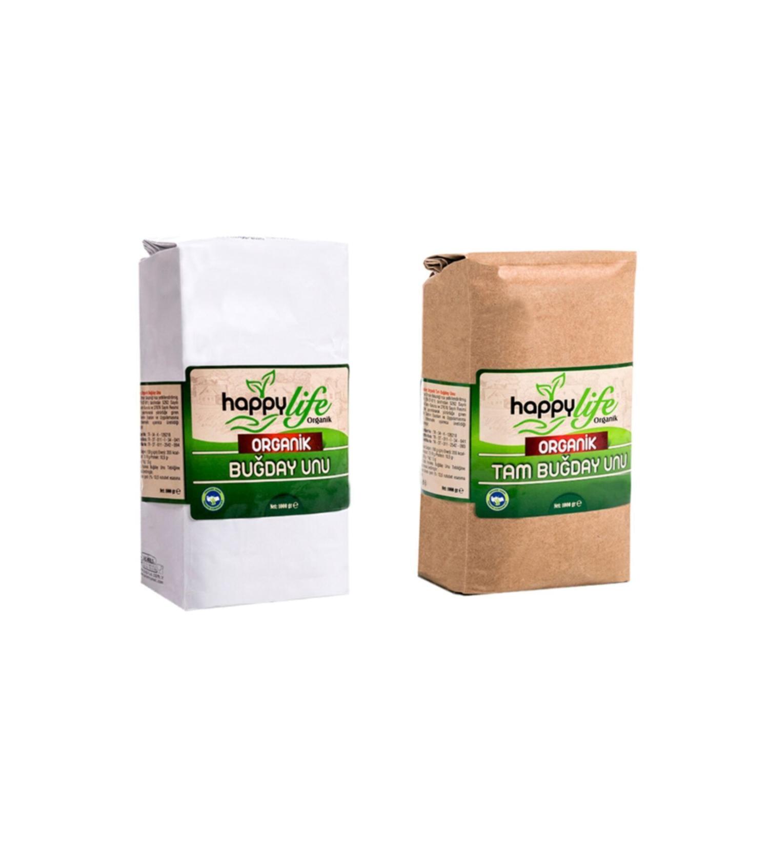 Happy Life Happylife Organic Wheat Flour 1000 Gr - Happylife Organic Whole Wheat Flour 1000 Gr