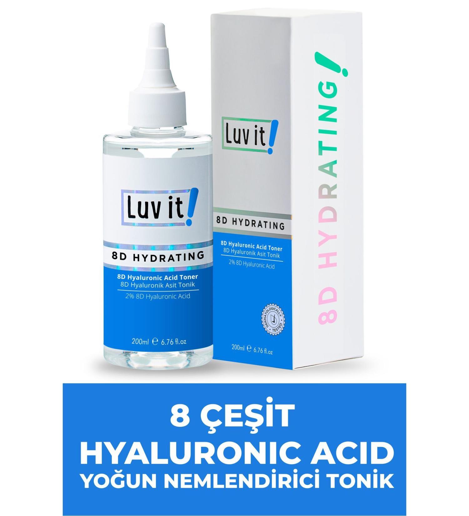 Luv it! 8D Intensive Moisturizing Hyaluronic Acid Toner - Buy Online on GoSupps.com