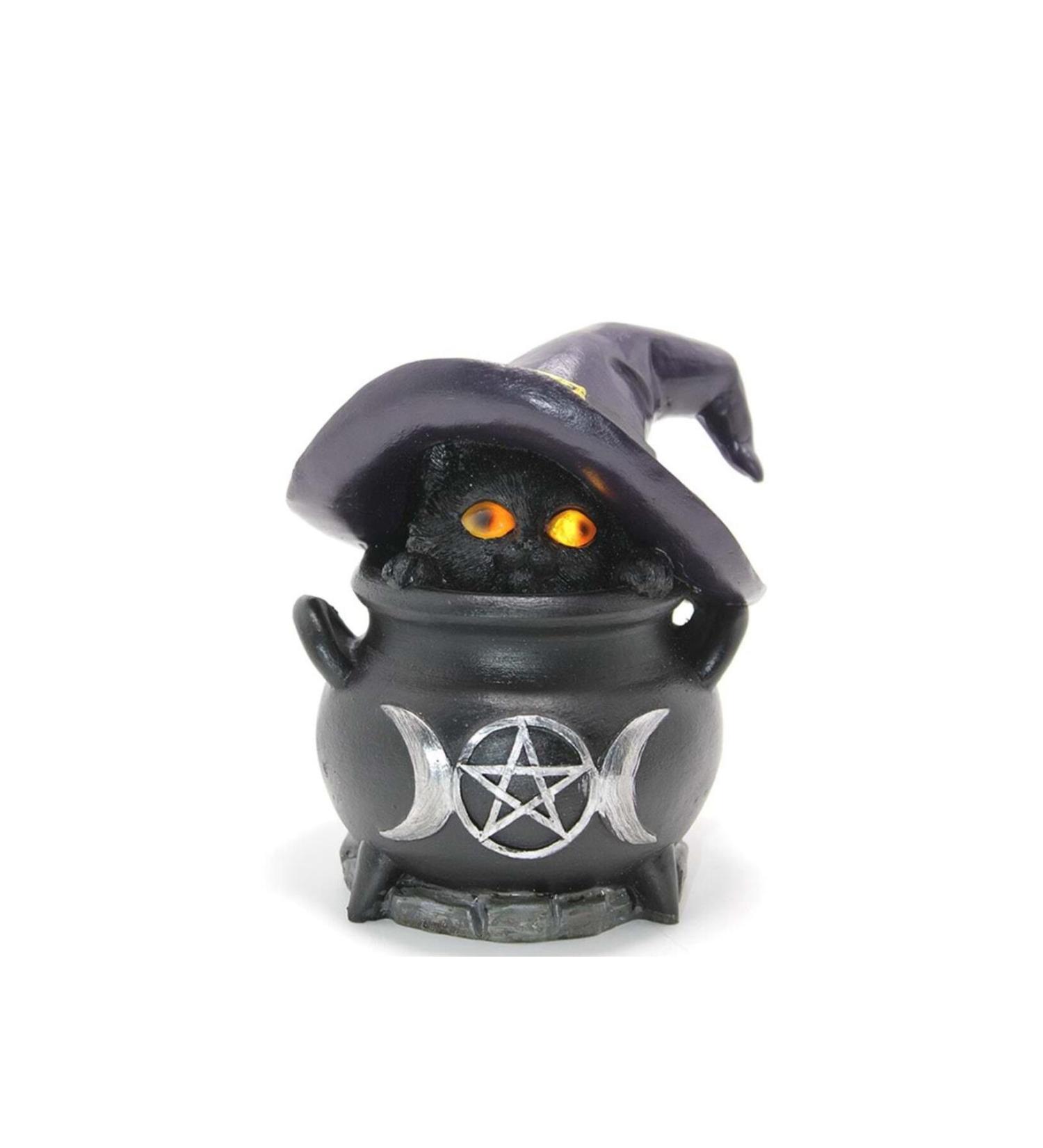 HBPAVM Polyester Cat Led Figurine