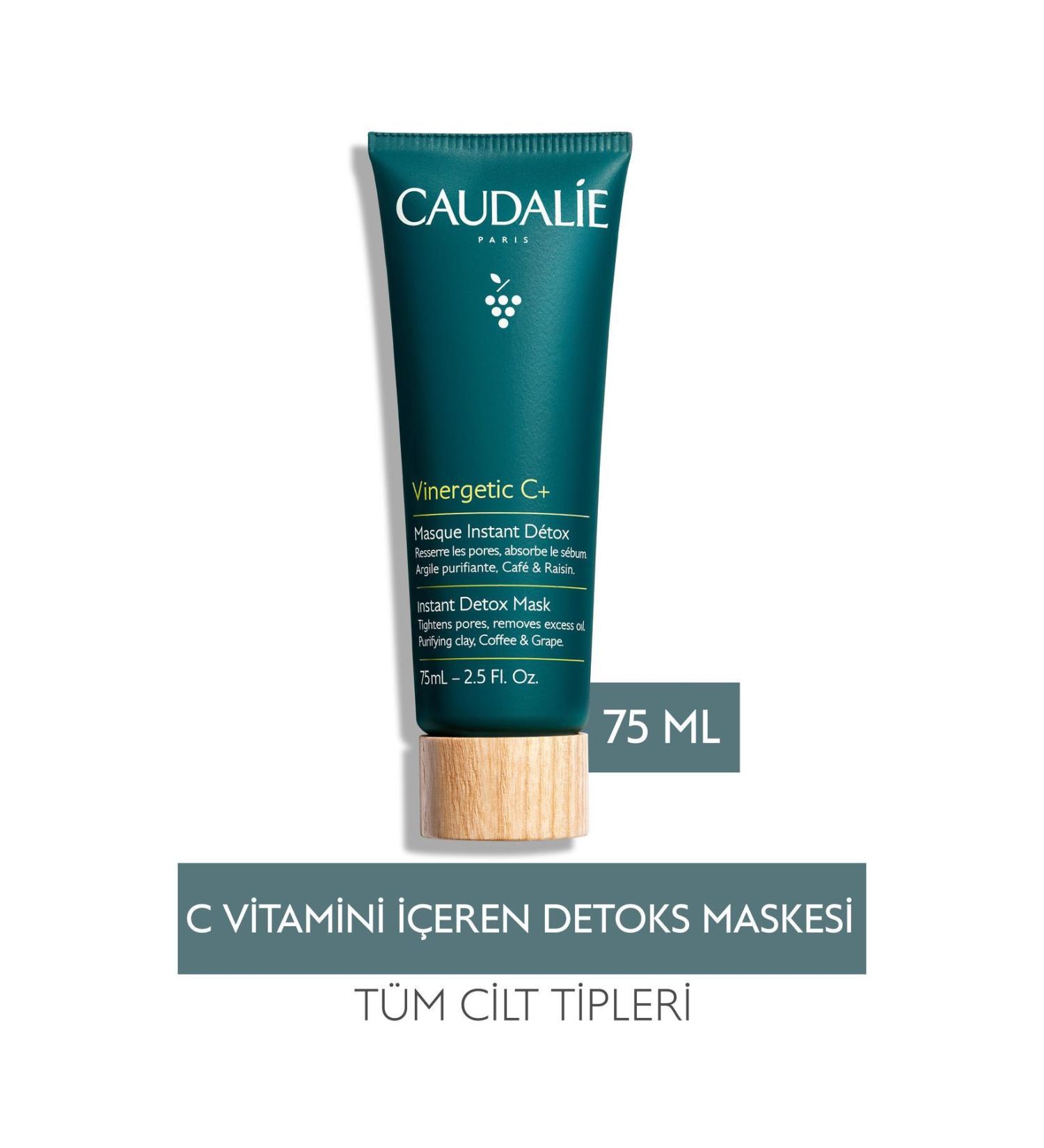 Caudalie Vinergetic C+ Detox Mask 75 ml - Buy Online on GoSupps.com