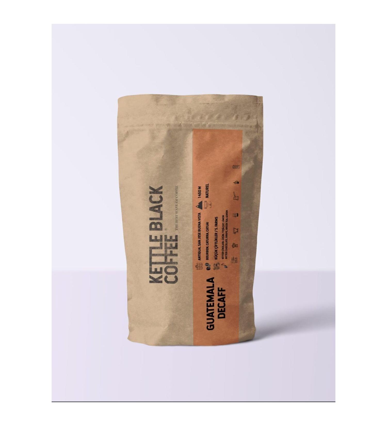 kettle black coffee the best wave of coffee Guatemala Decaff (Caffeine Free) 250gr