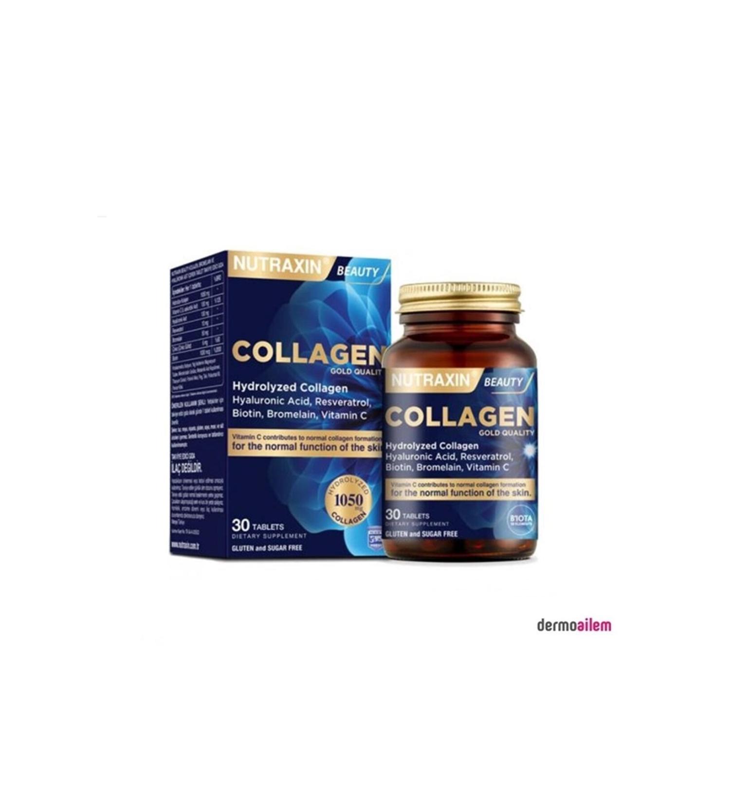 Nutraxin Beauty Collagen Gold Quality 30 Tablets