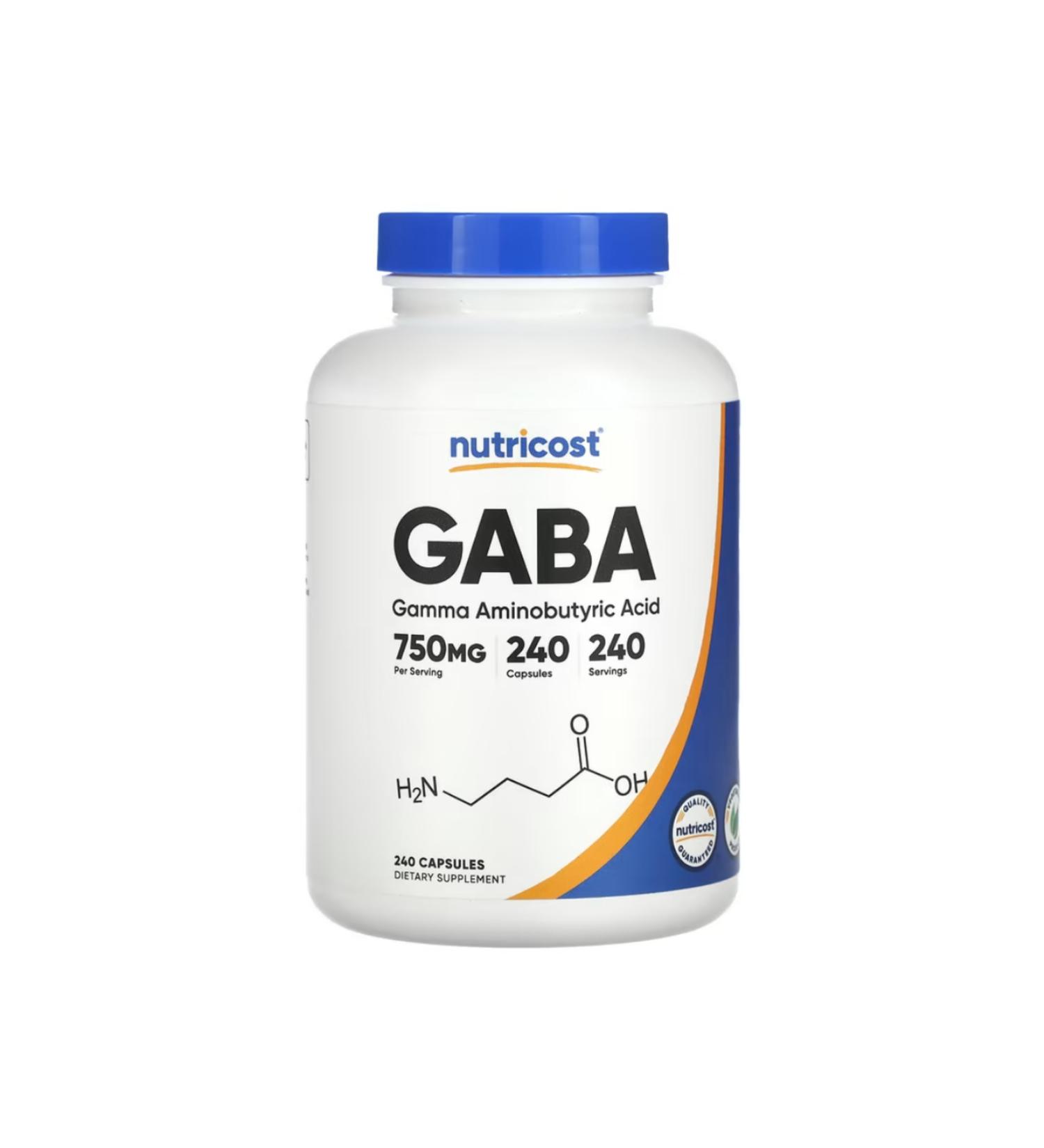 Nutricost Gaba Vitamin 750 mg 240 Capsules