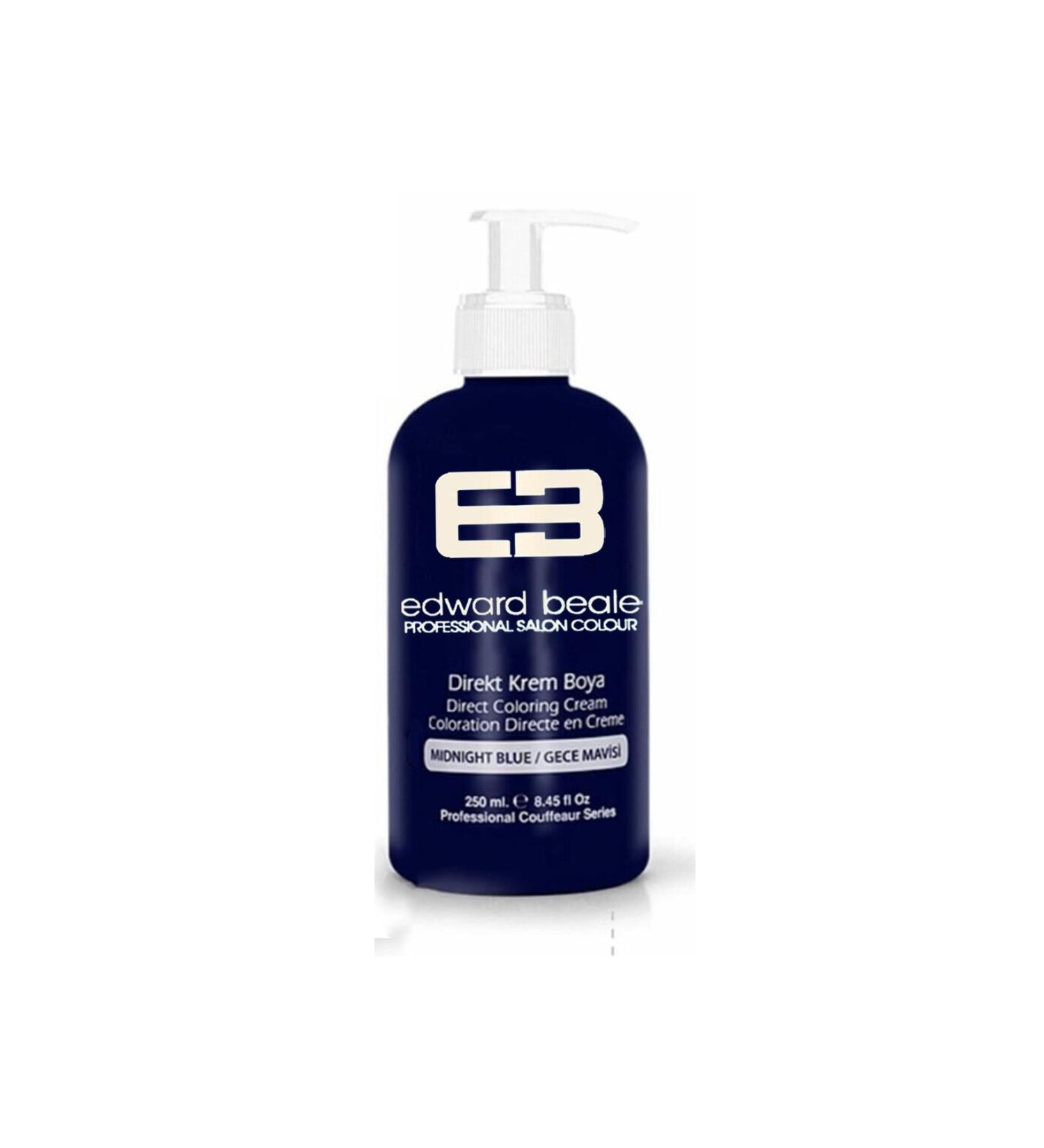 Edward Beale Midnight Blue Balayage Color Hair Dye 250ml Ammonia Free Water Based