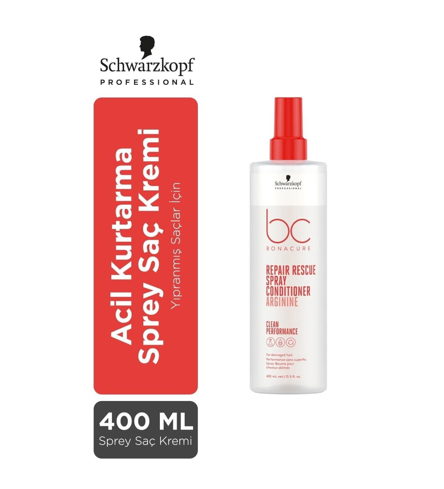 Bonacure Alkan Kozmatik Bc Clean Emergency Rescue Spray Hair Conditioner 400ml