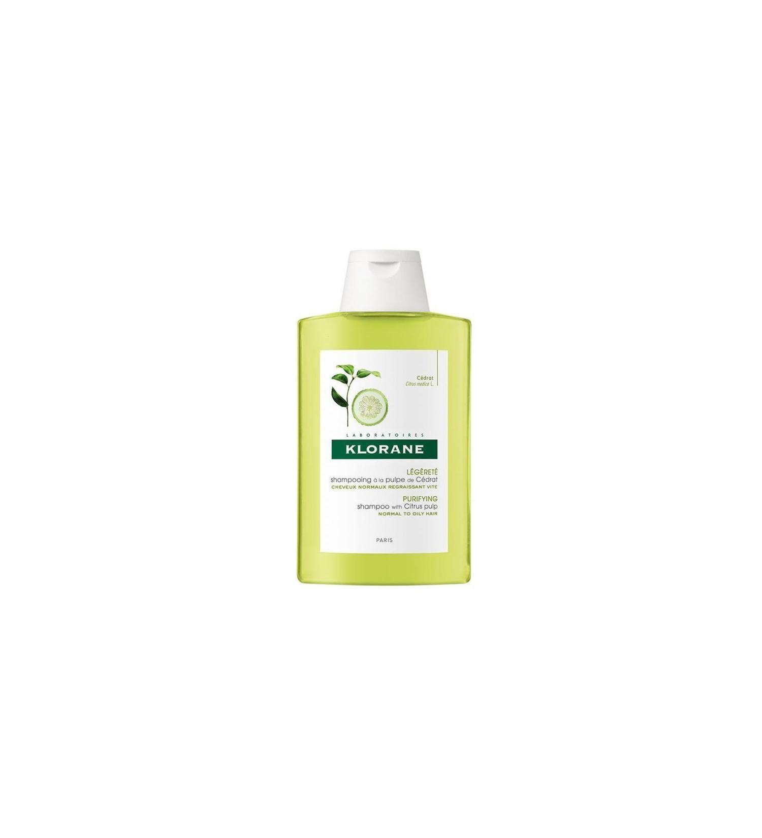 Klorane Shampooing Puple Cedrat 200 ml - Citrus Fruits Extract Shampoo (Shining for Dull Hair)