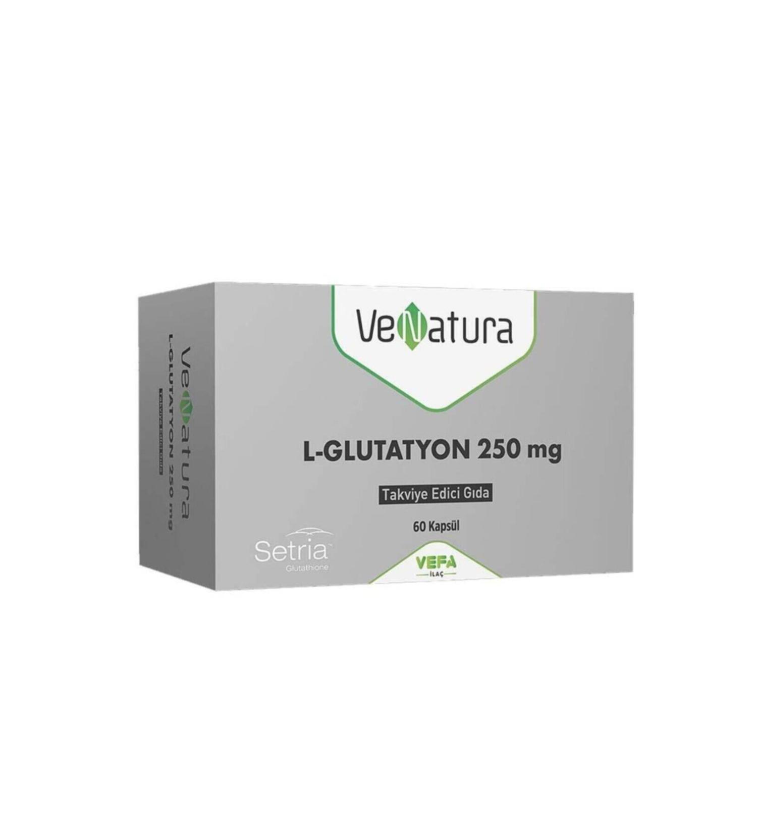 Venatura L-glutathione 250mg 60 Capsules