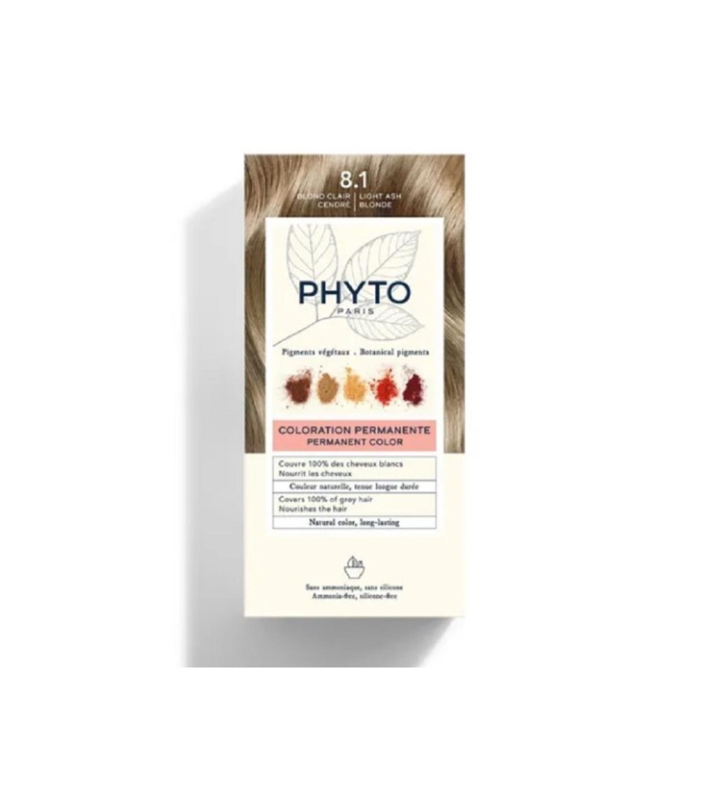 Phyto Color Hair Dye - 8.1 Ash Blonde - Buy Online on GoSupps.com