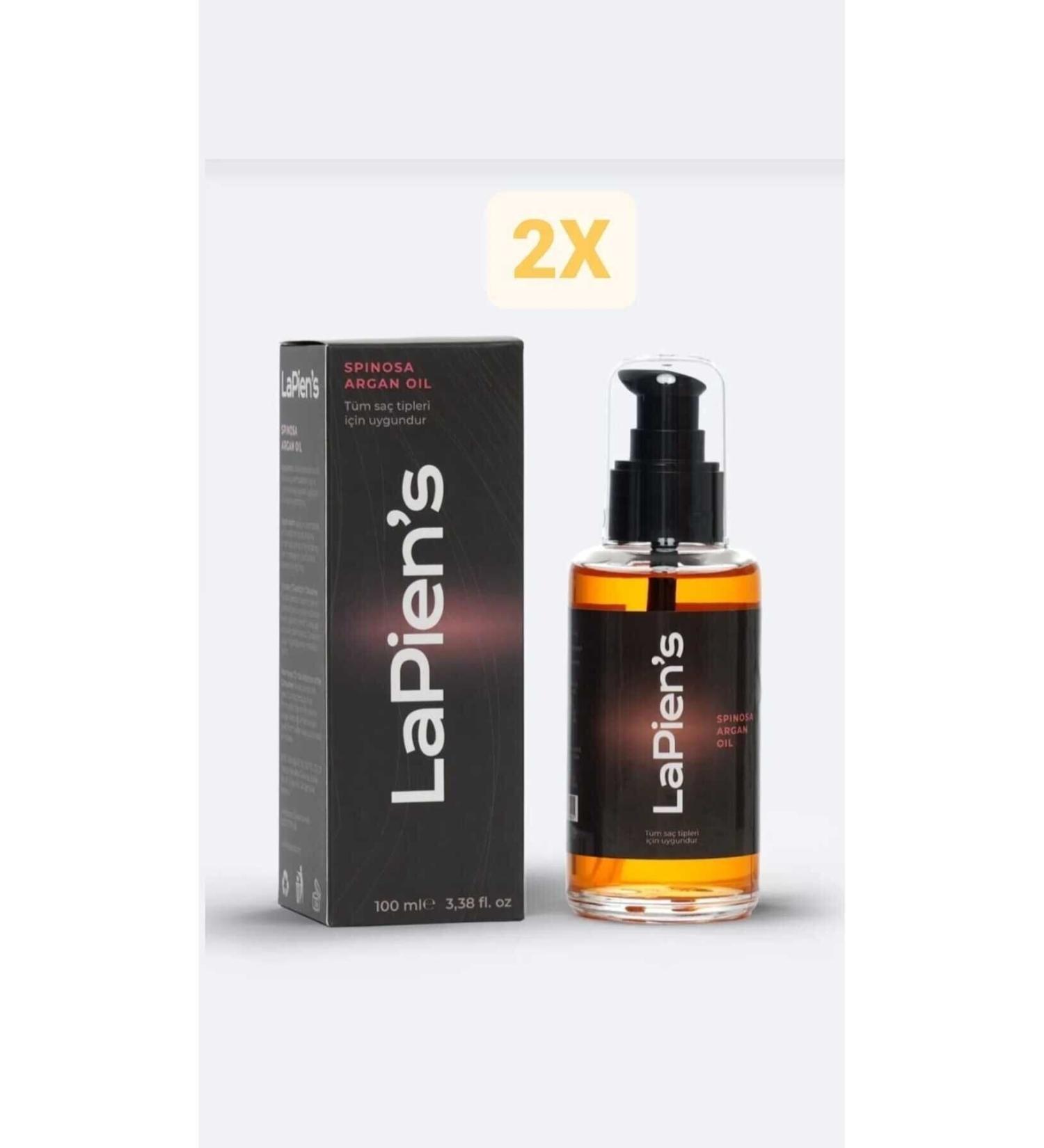 Lapien's Hair Nourishing Anti-Frizz Anti-Electrification Fast Growth Effective Argan Hair Care Oil 100ml X2