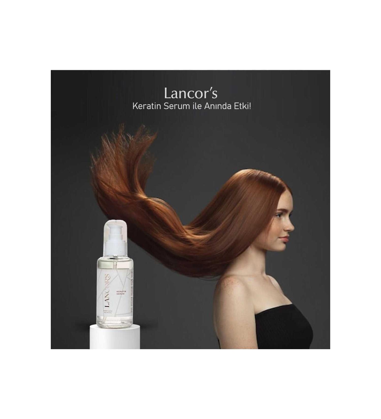 LANCOR'S Nourishing Keratin Serum for Extremely Damaged Lifeless Dry Thin Weak Hair 100 Ml - Buy Online on GoSupps.com