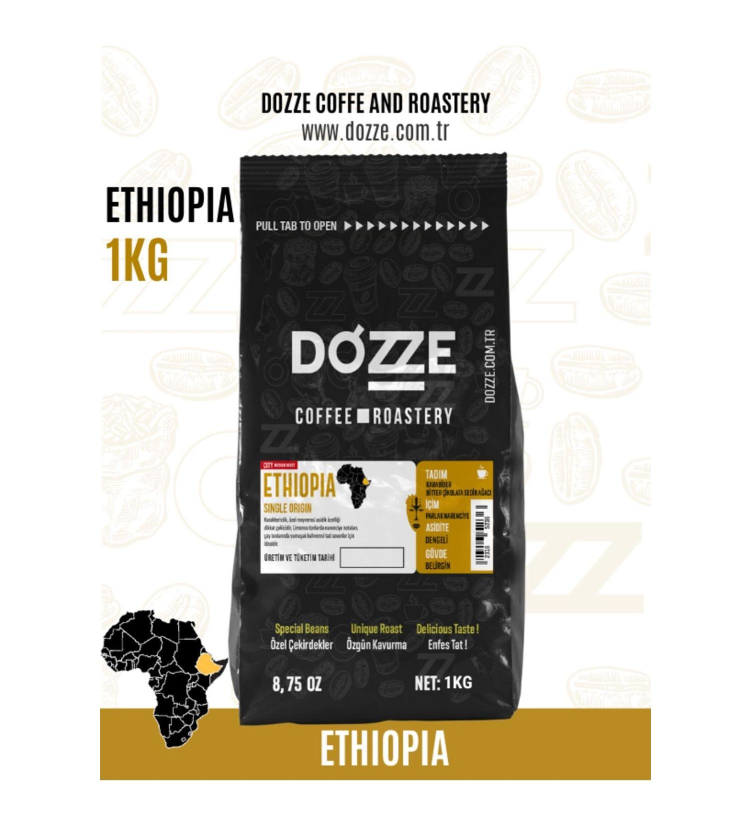 Dozze 1kg Etiophia Yirgacheff Filter Coffee