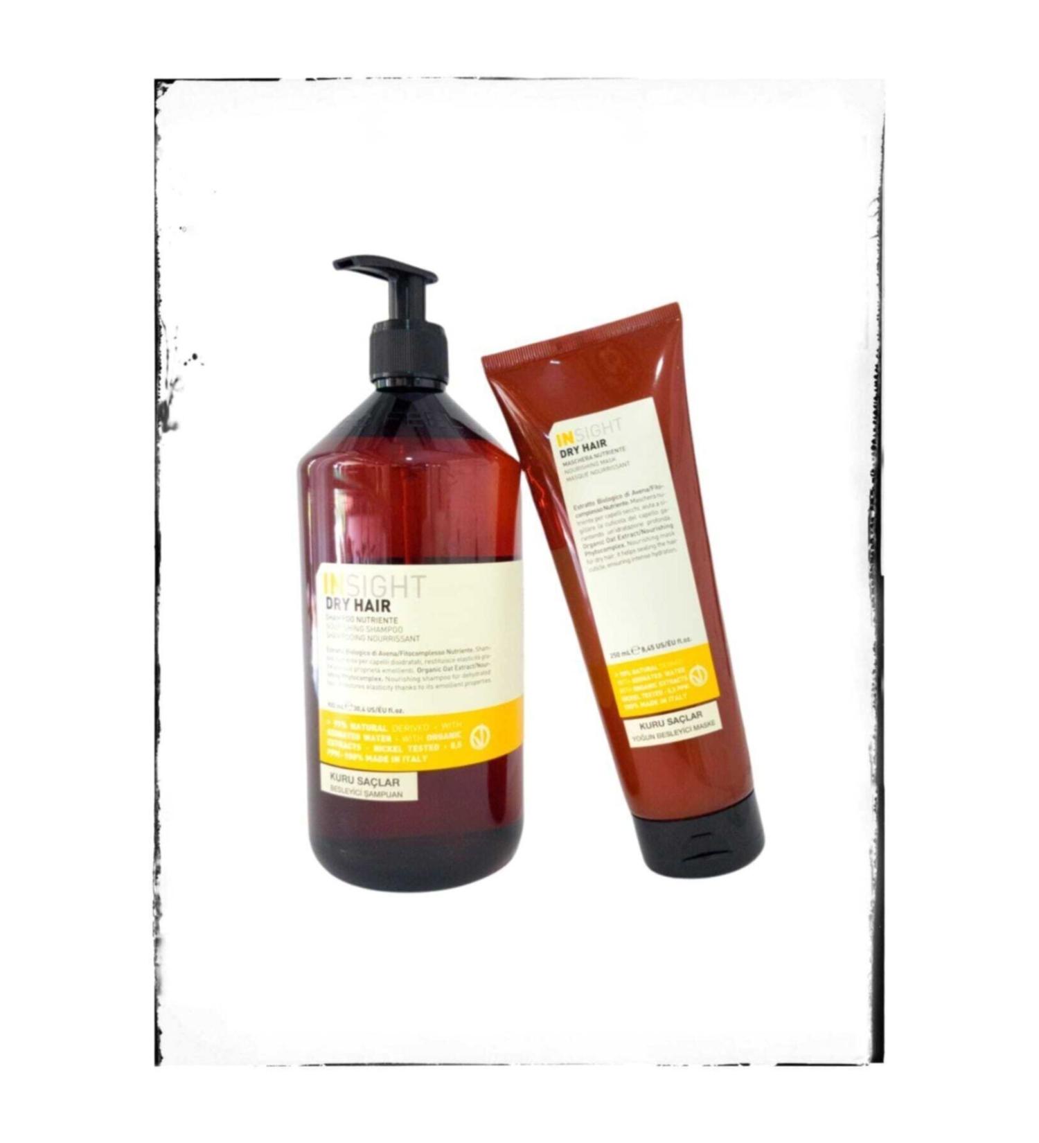 Insight Dry Hair Nourishing Nourishing Shampoo 900ml & 250ml Intensive Nourishing Mask