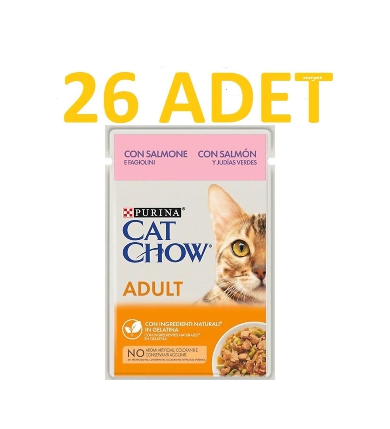 Cat Chow Canned Cat Food with Salmon 85 Gr X 26 Pieces