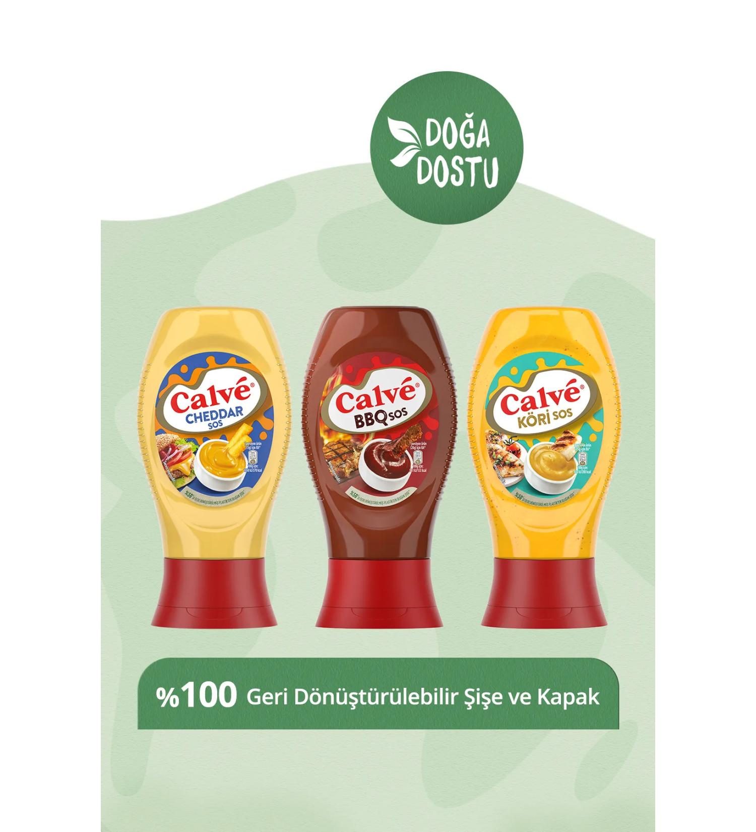 Calve Barbecue Sauce 290g Cheddar Sauce 240g Curry Sauce 260g - Buy Online on GoSupps.com